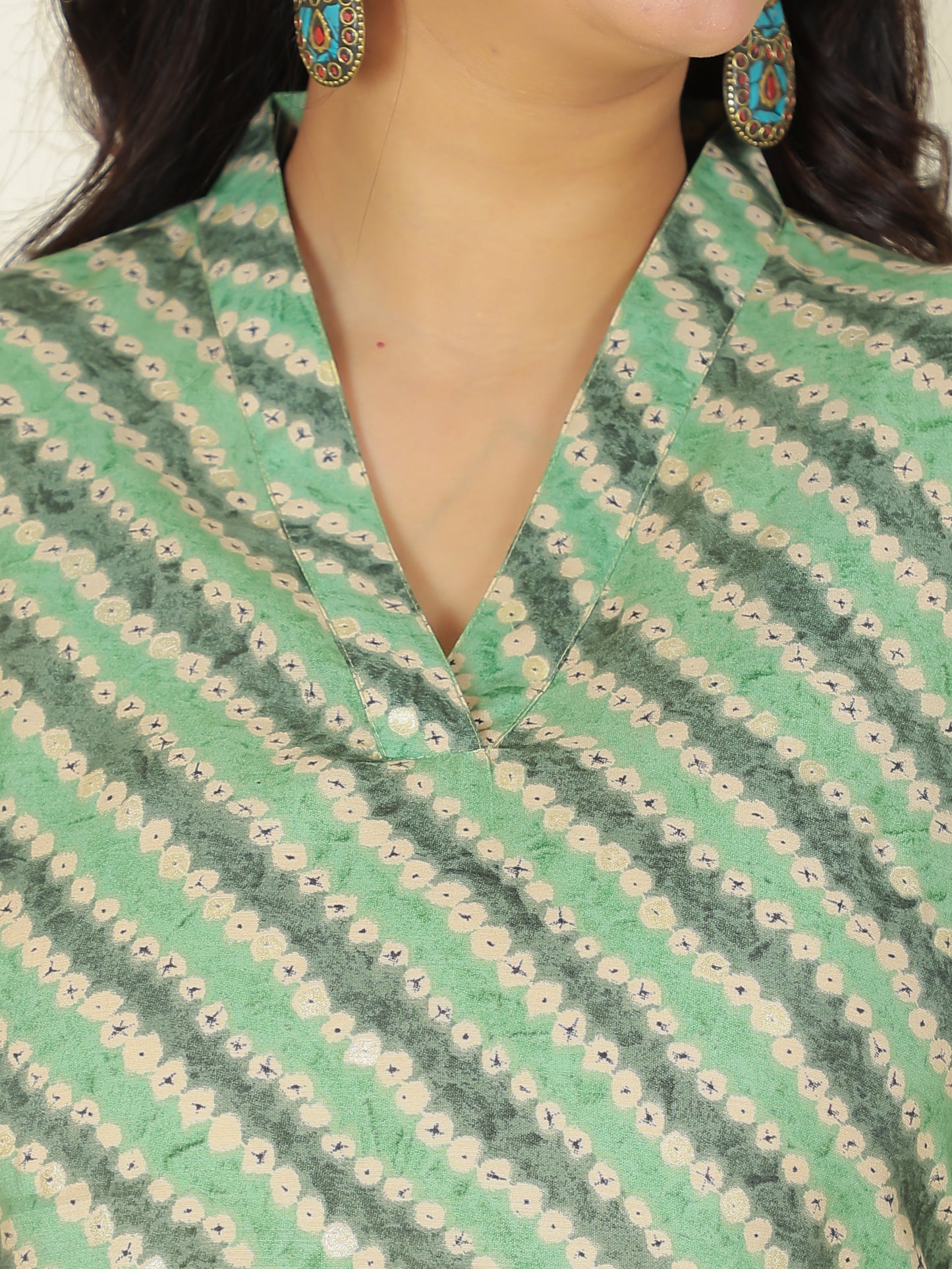 Muslin Bandhani Kurti