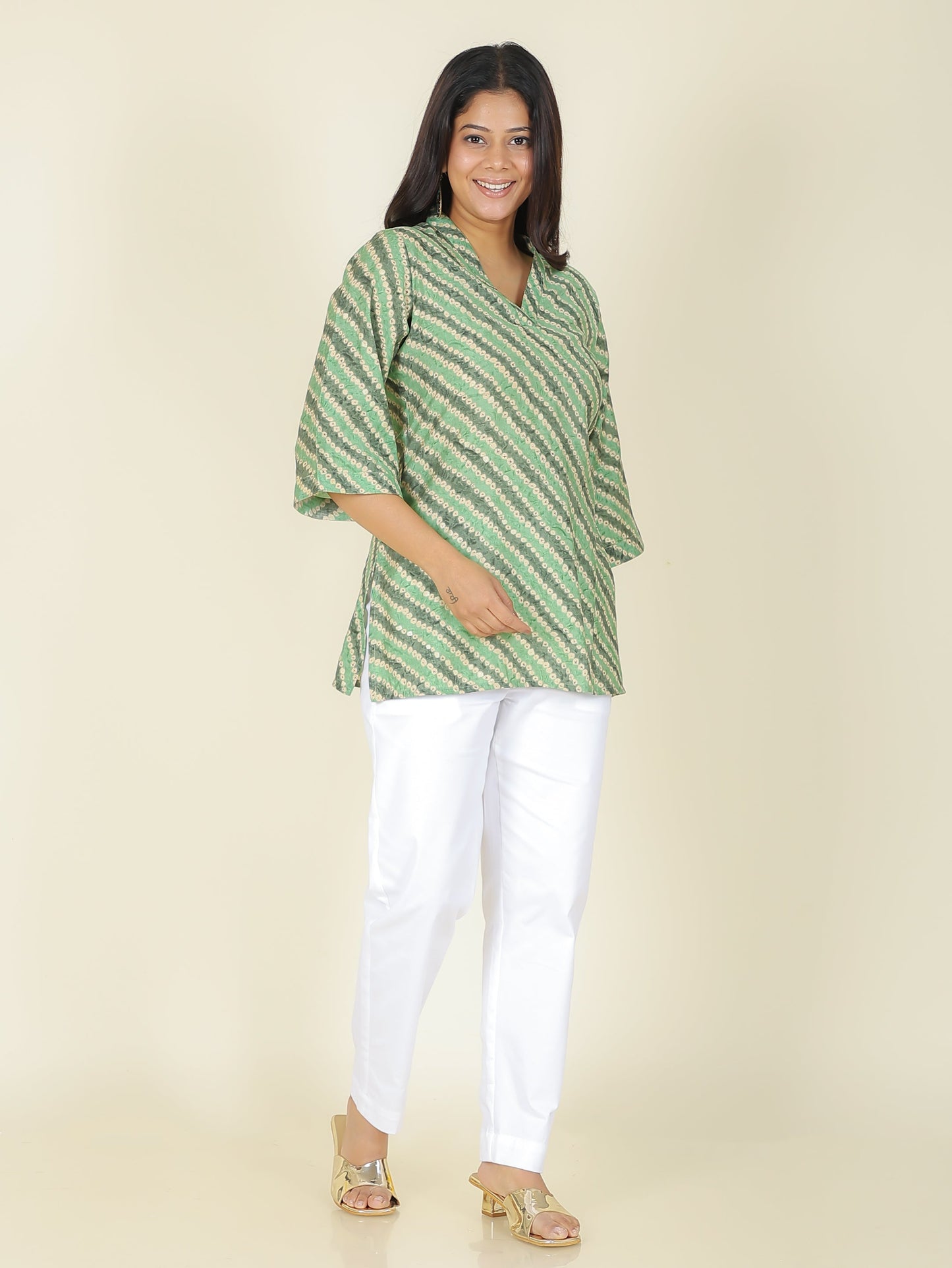 Muslin Bandhani Kurti