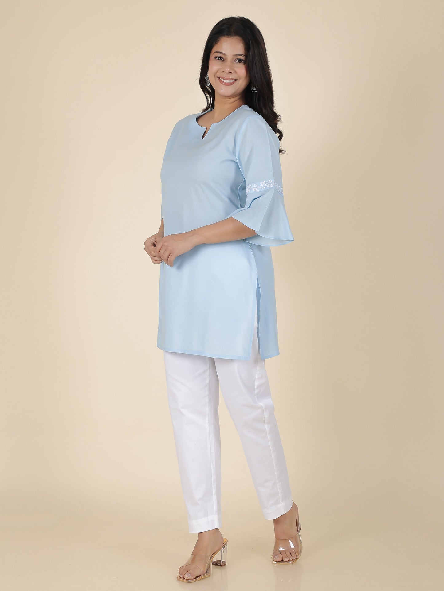 Rayon Solid Kurti