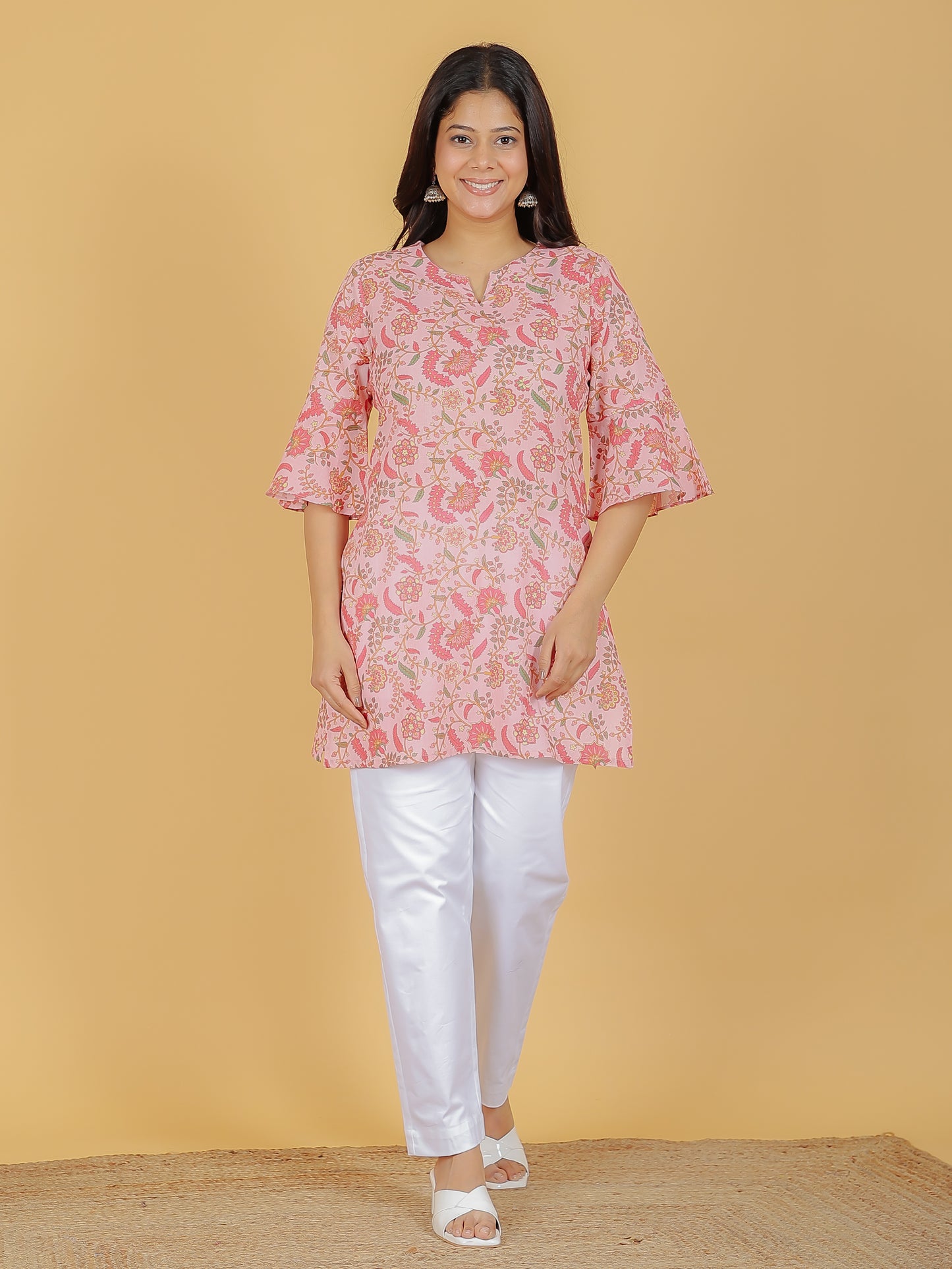 Soft Cotton Floral Kurti