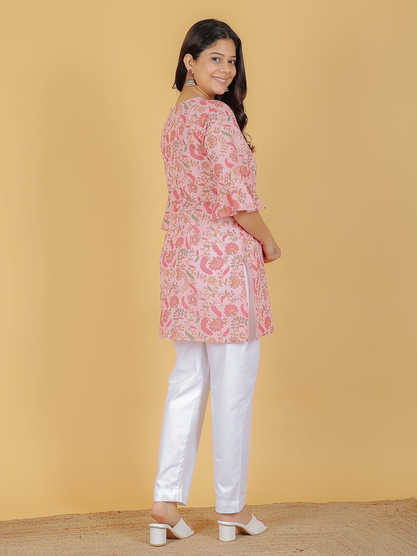 Soft Cotton Floral Kurti