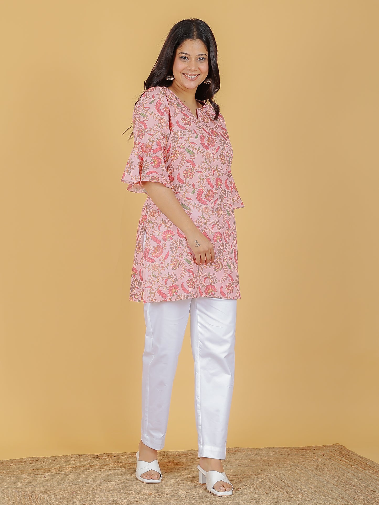 Soft Cotton Floral Kurti