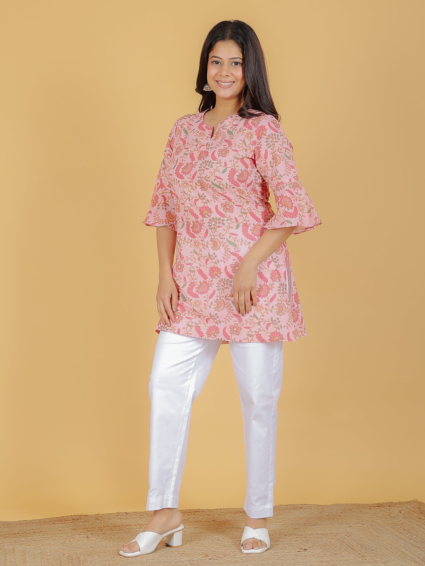 Soft Cotton Floral Kurti