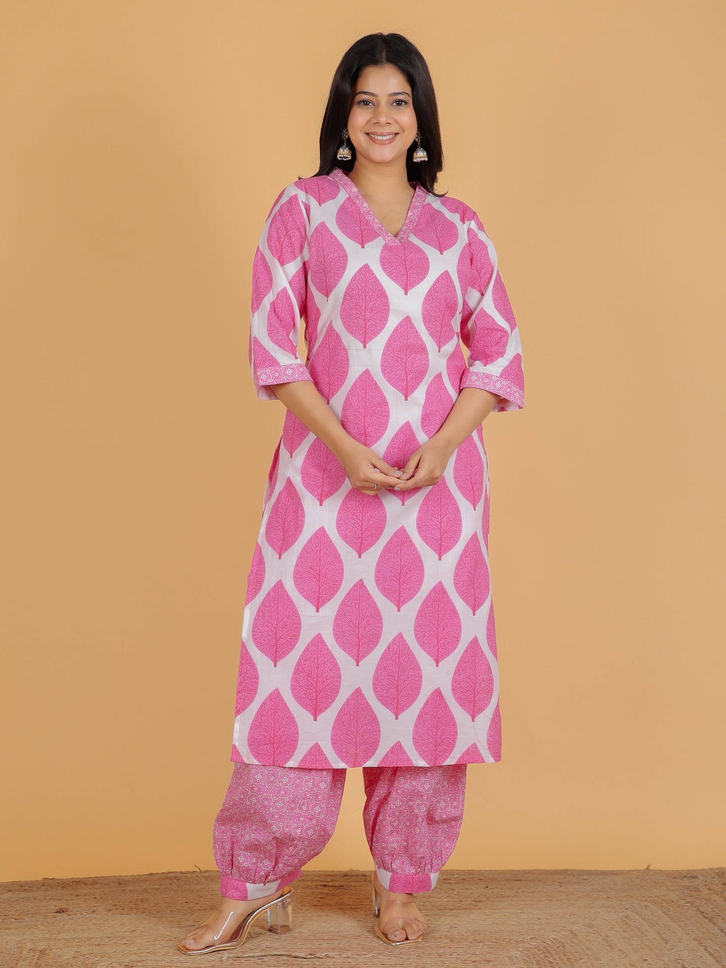 Soft Cotton Floral Kurta