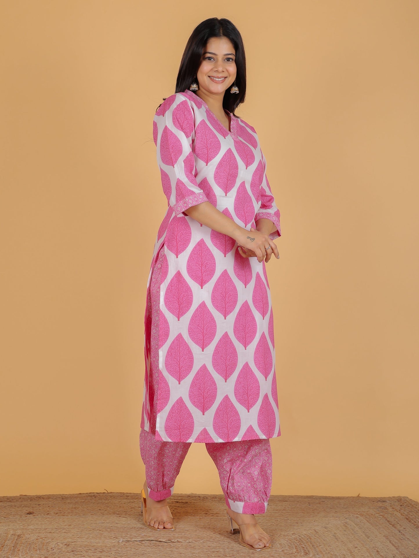 Soft Cotton Floral Kurta