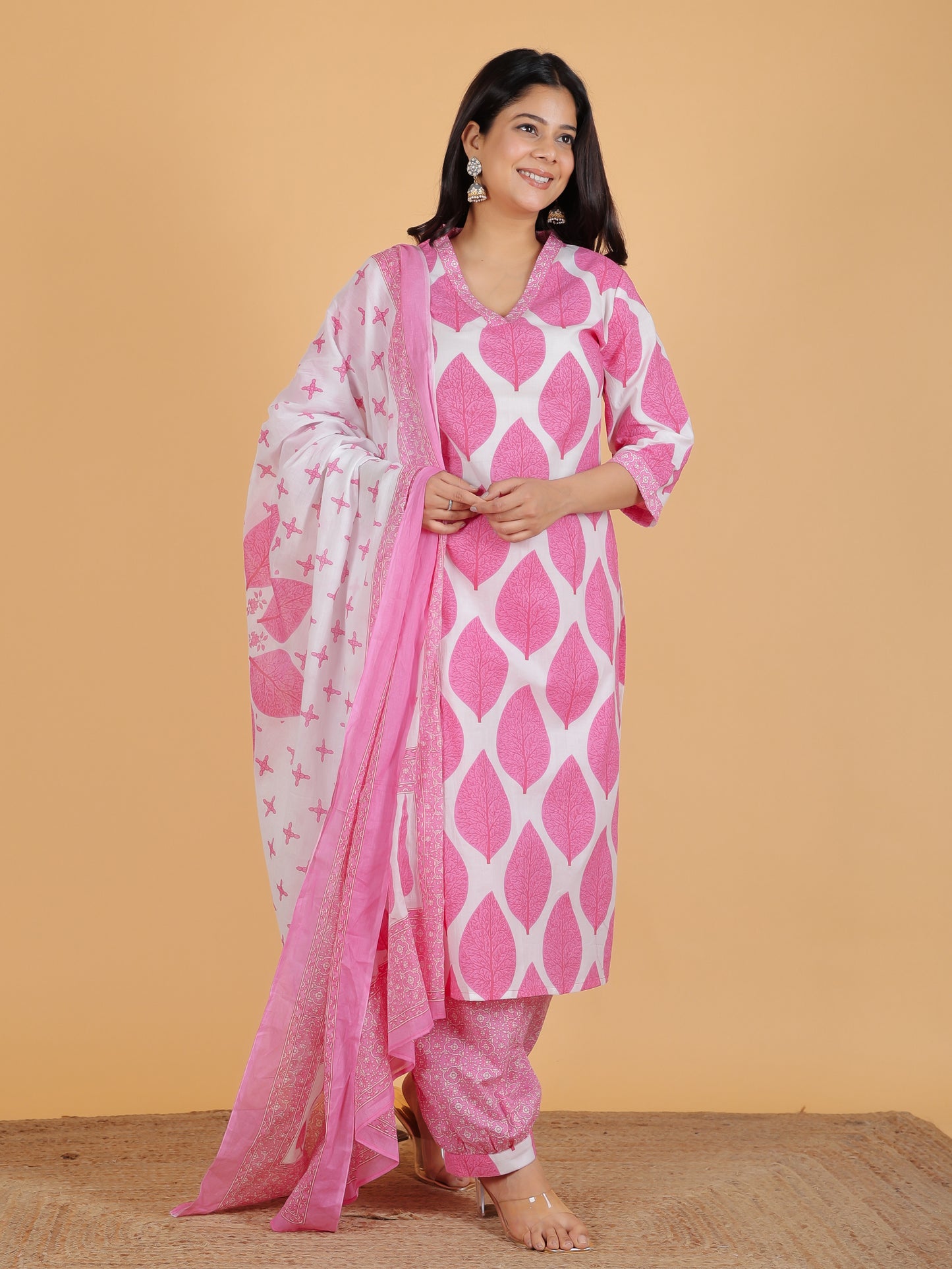 Soft Cotton Floral Kurta