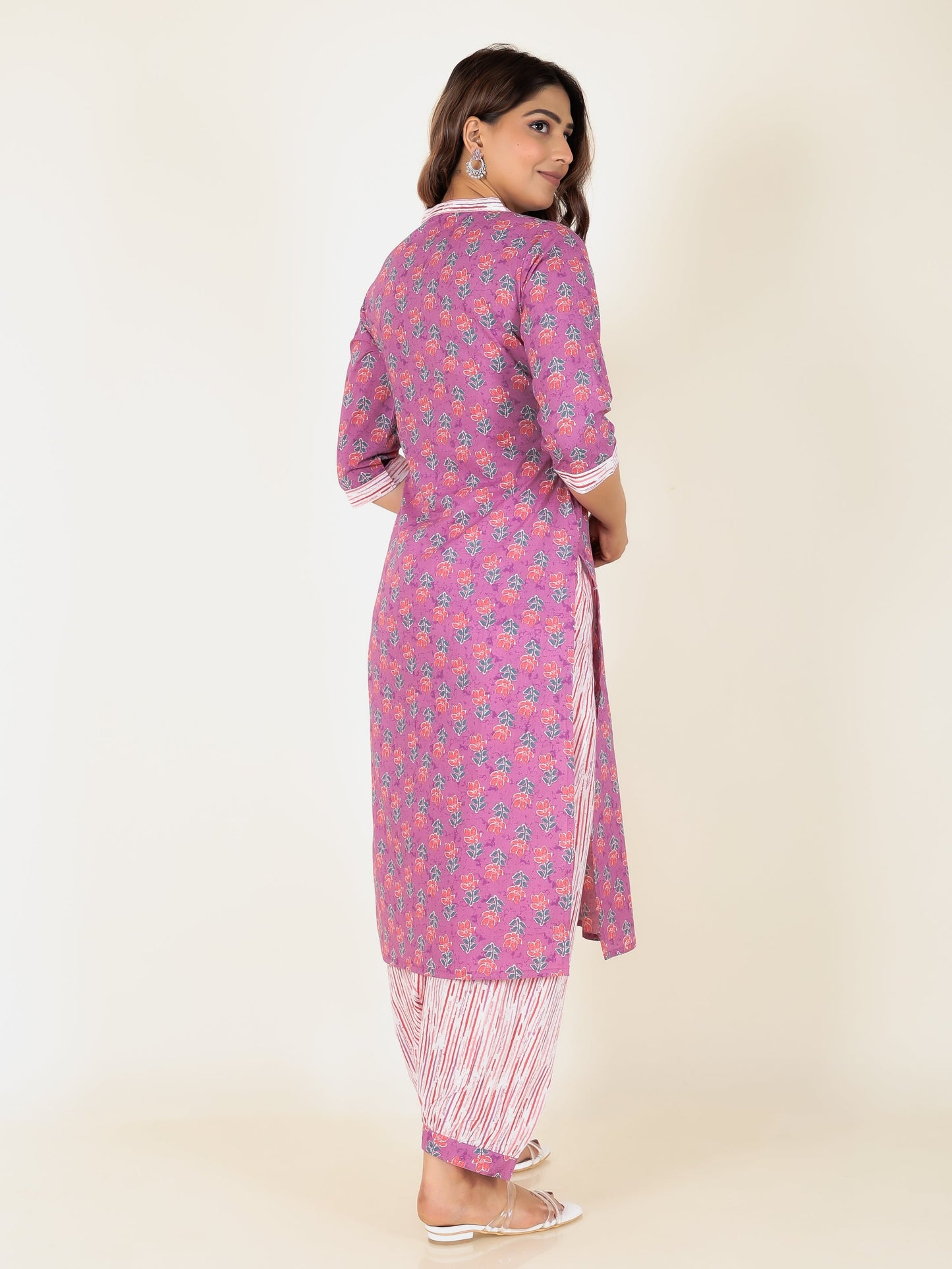 Soft Cotton Floral Kurta