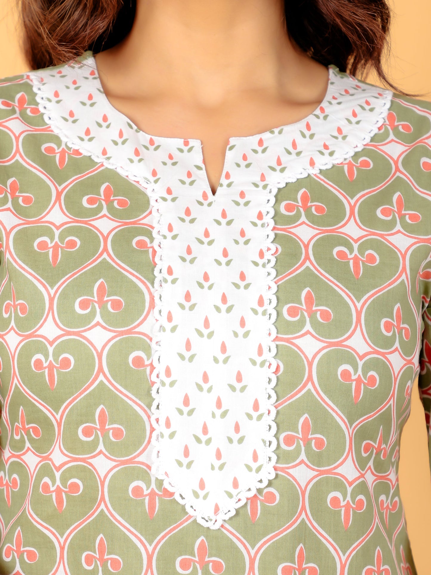 Soft Cotton Abstract Kurta