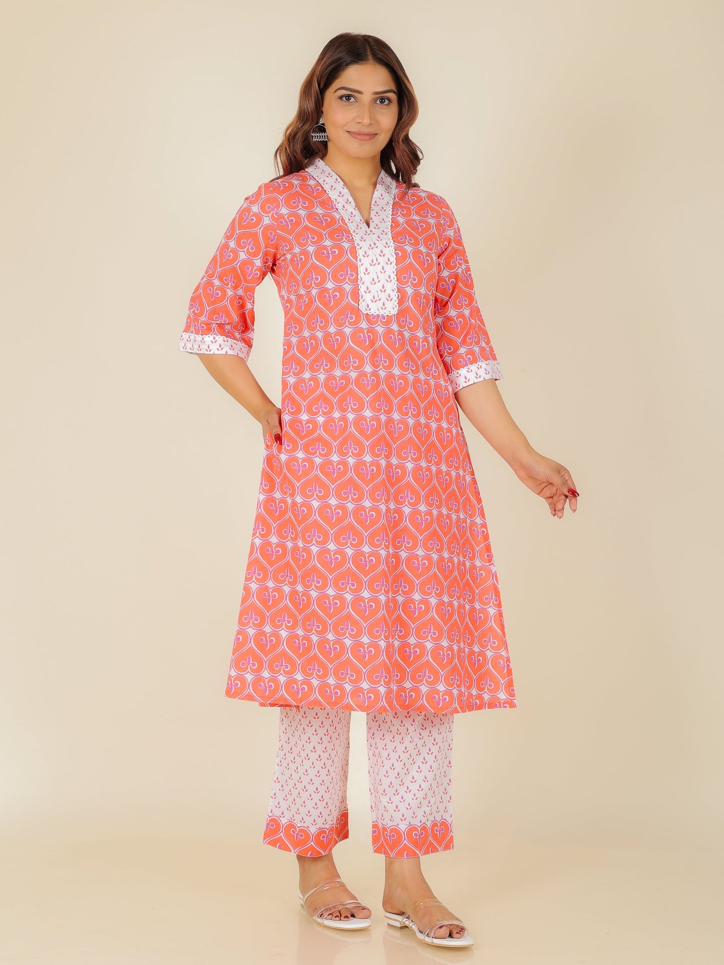 Soft Cotton Abstract Kurta