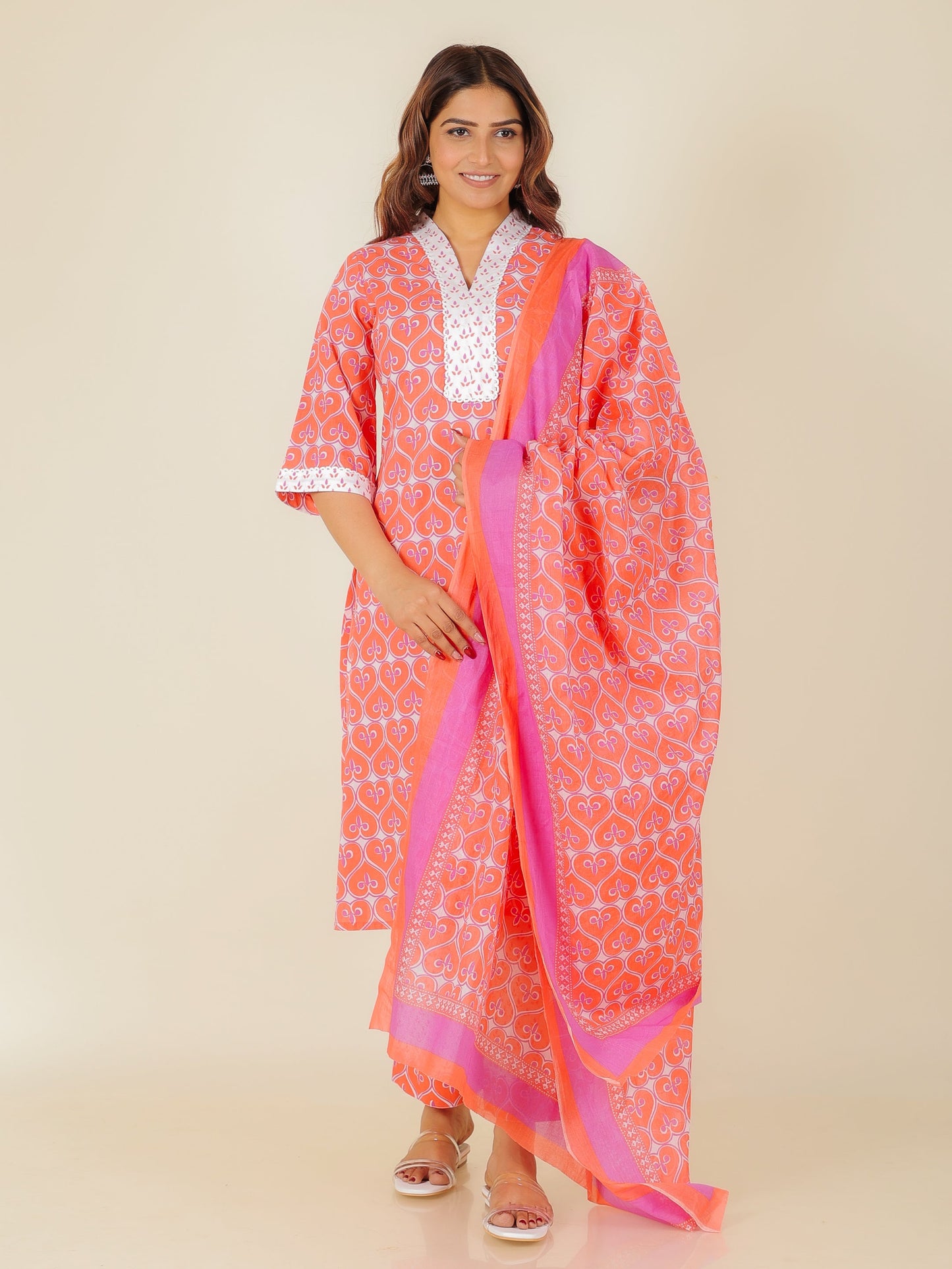 Soft Cotton Abstract Kurta