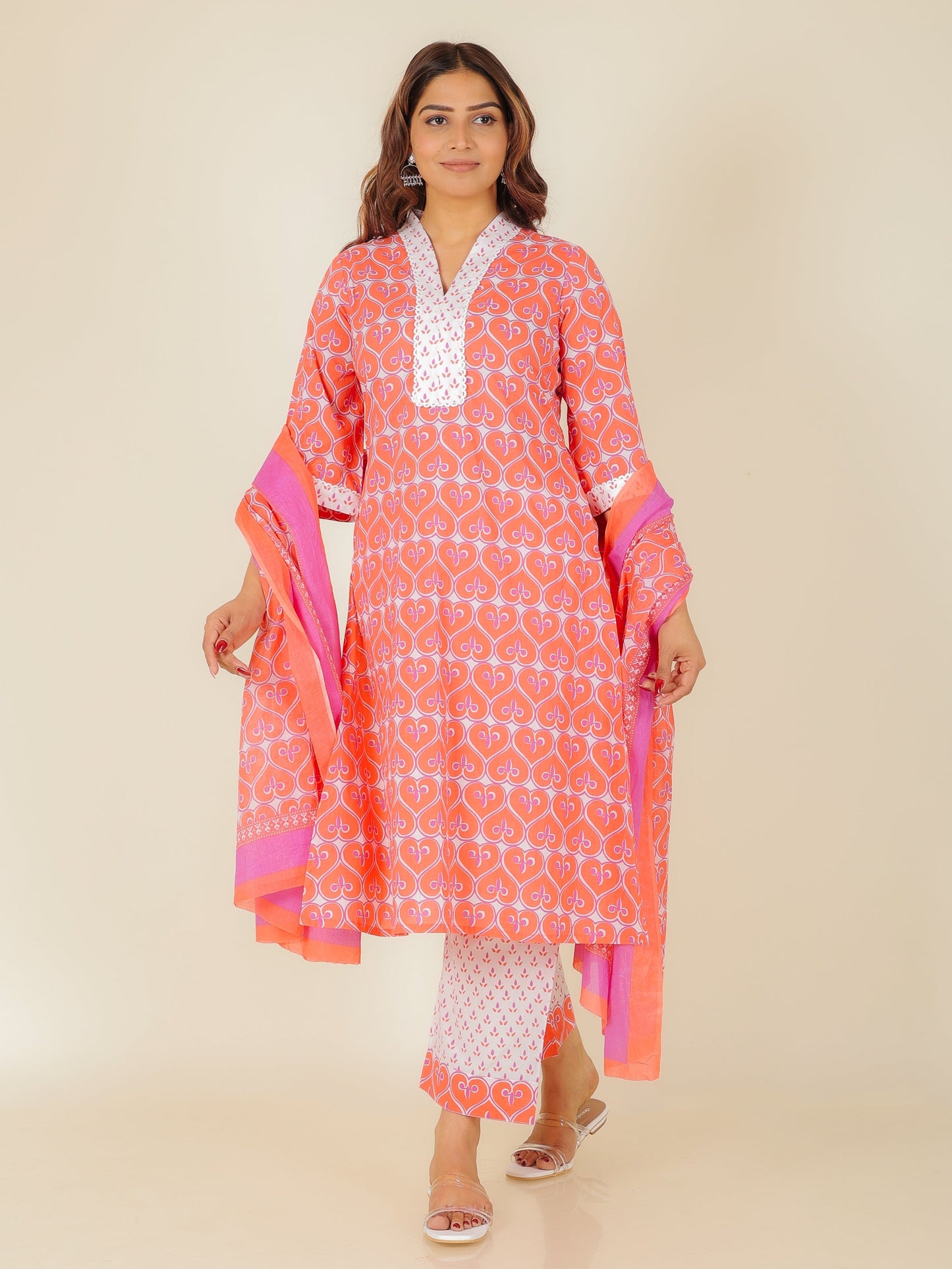 Soft Cotton Abstract Kurta