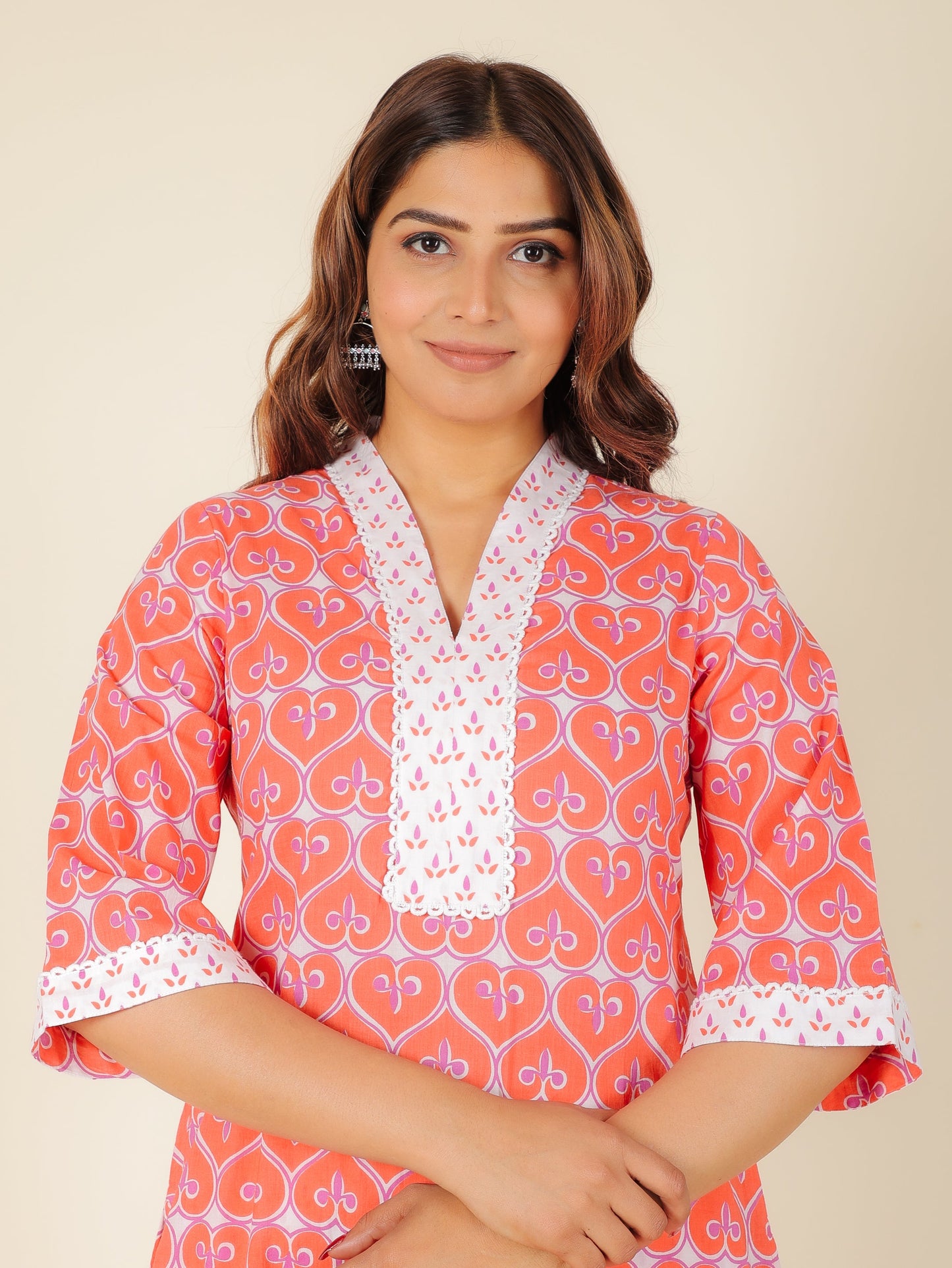 Soft Cotton Abstract Kurta