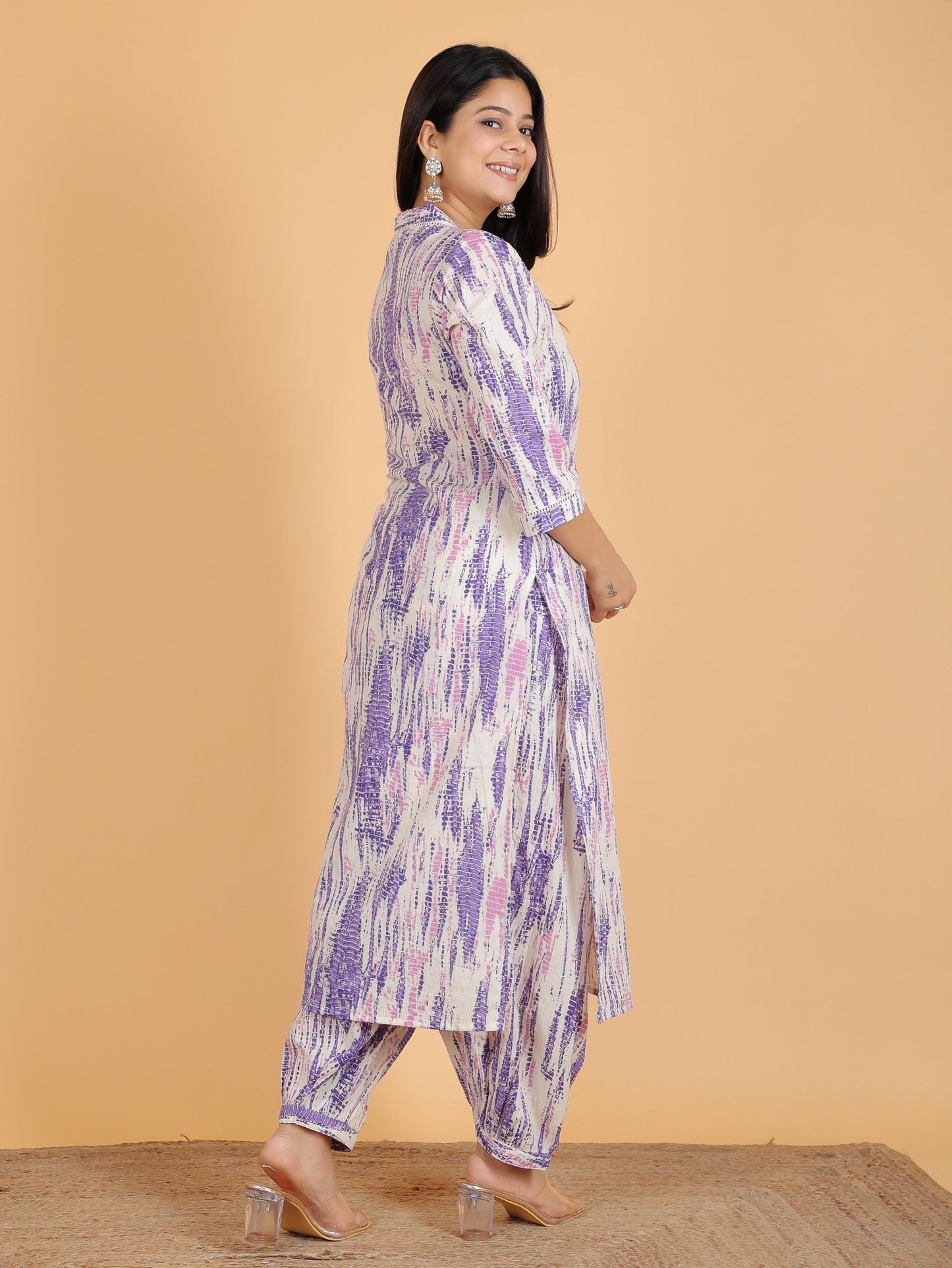 Kantha Cotton Tie-Dye Kurta