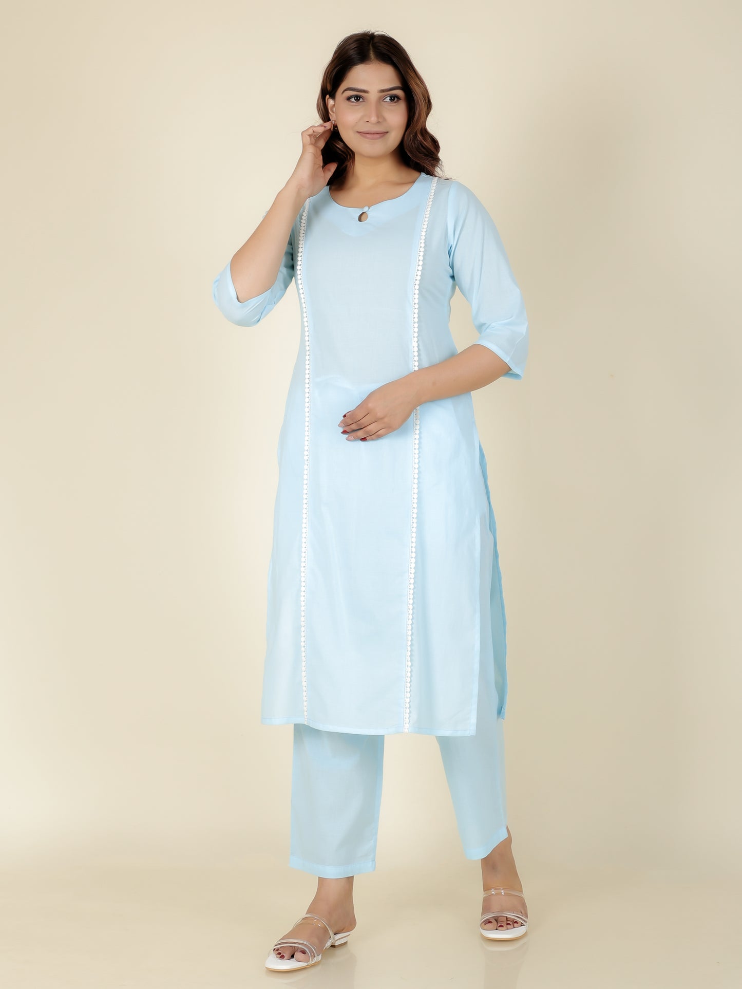 Soft Cotton Solid Kurta