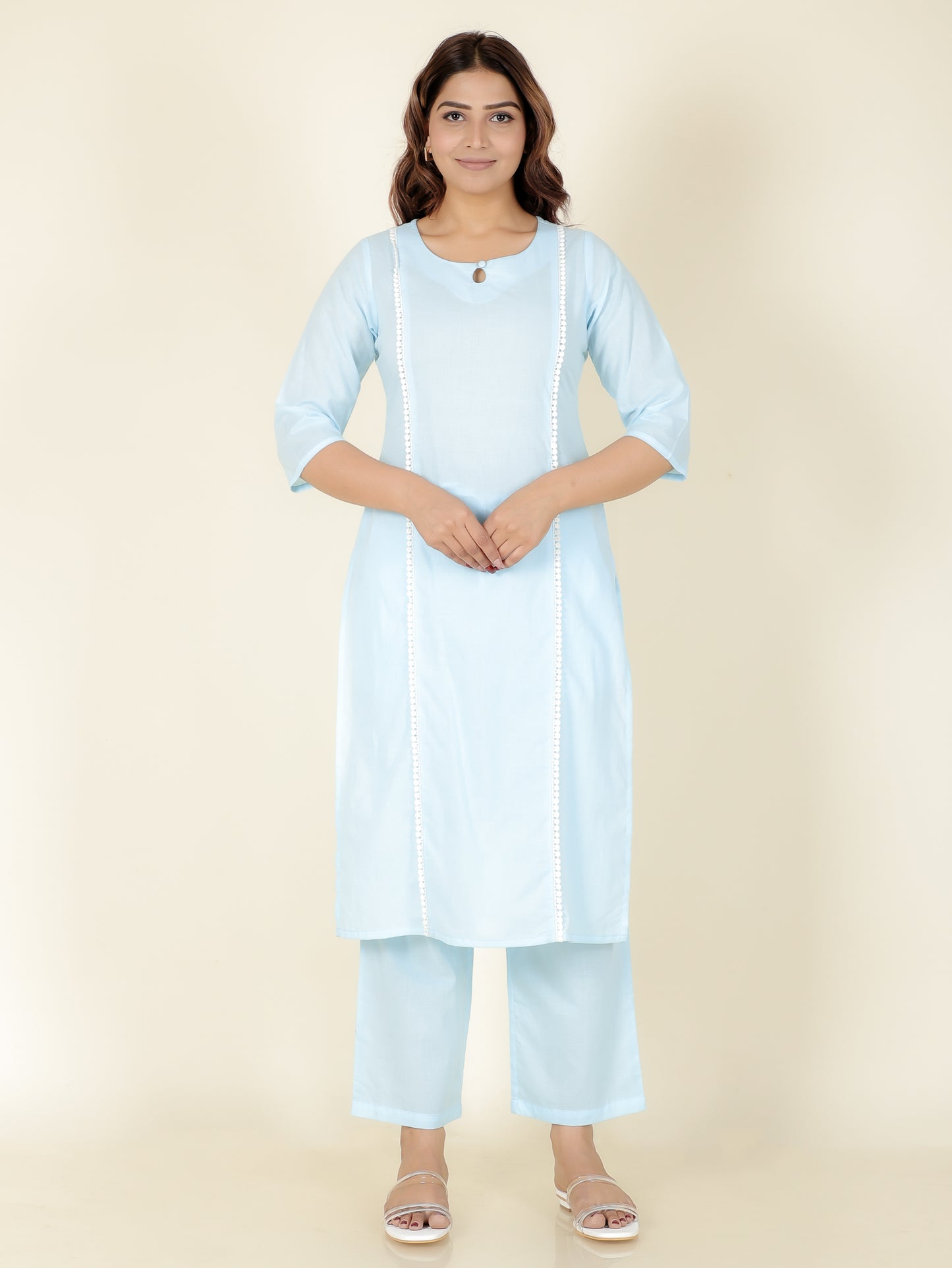 Soft Cotton Solid Kurta