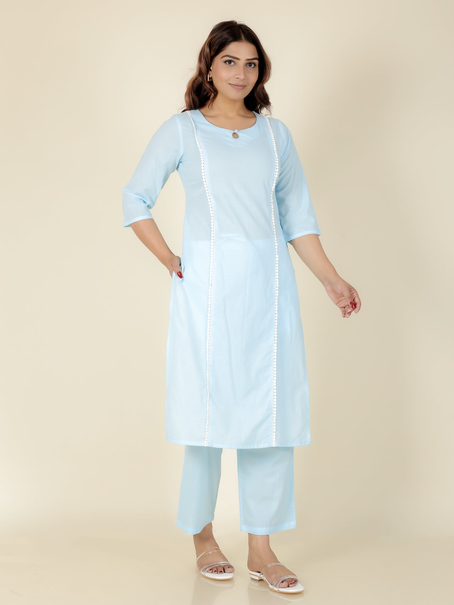 Soft Cotton Solid Kurta