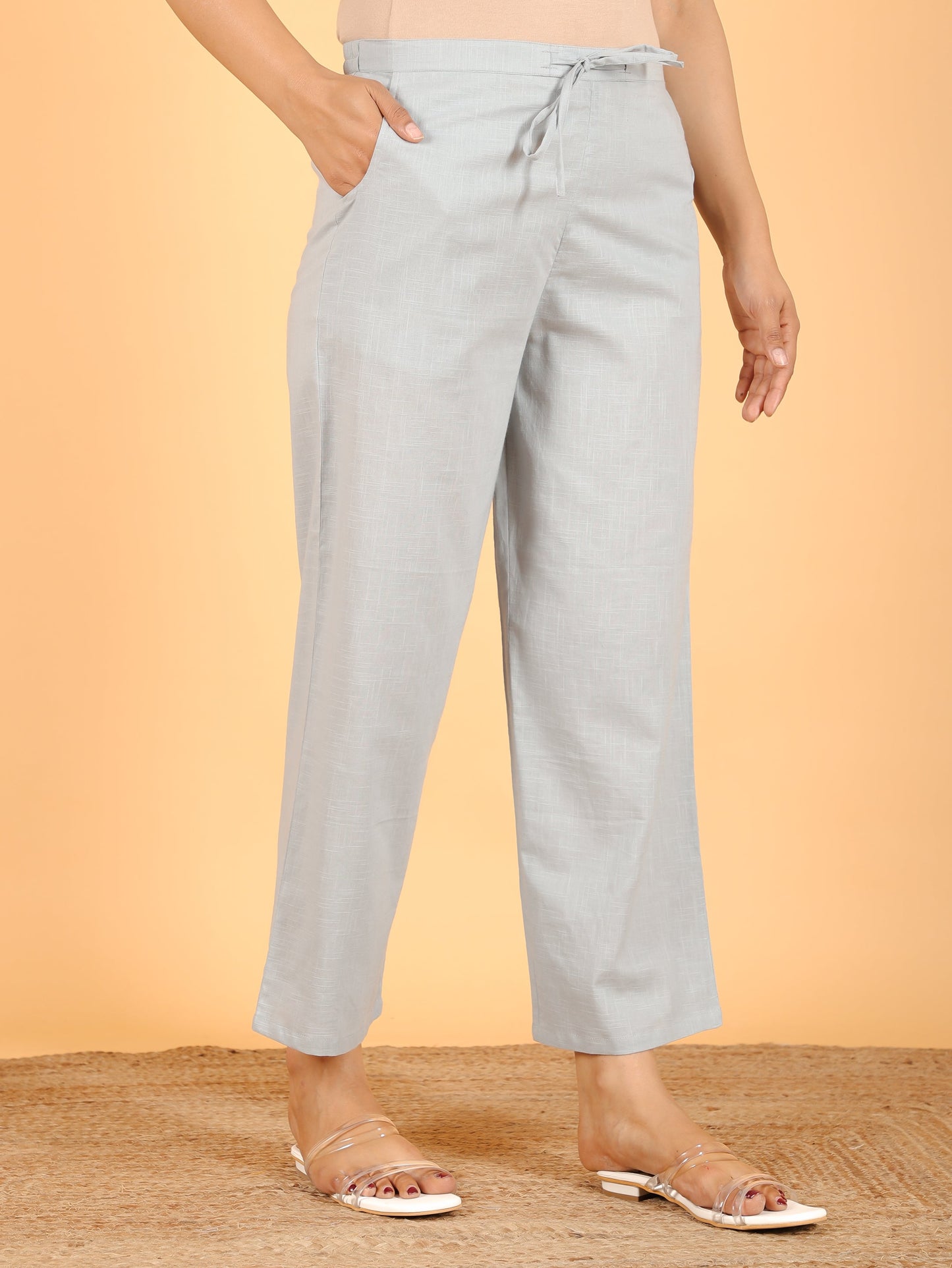 Khadi Cotton Solid Pant