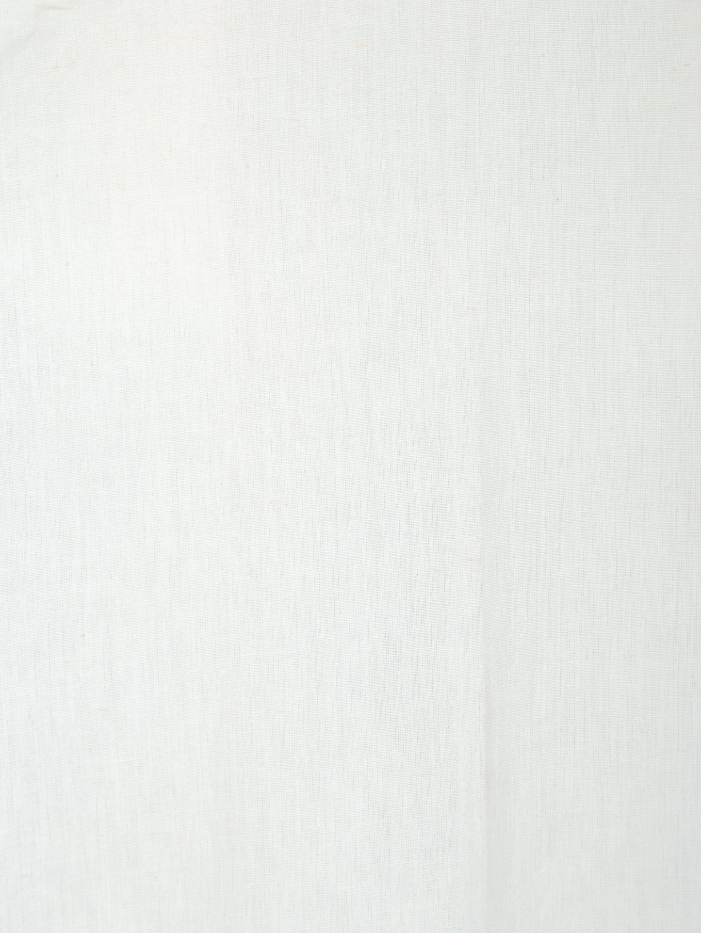 Embroidered Linen Cotton Solid Straight Off White Kurta