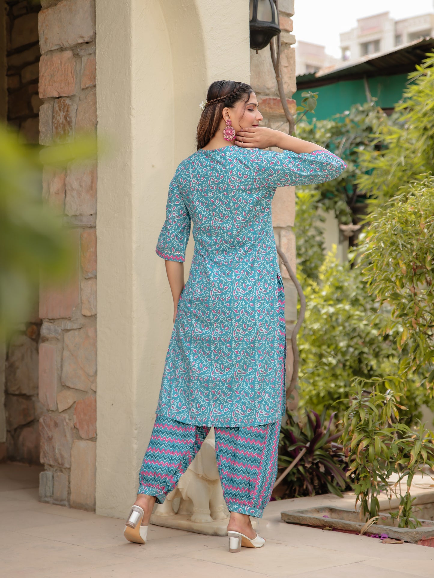 Soft Cotton Floral Kurta