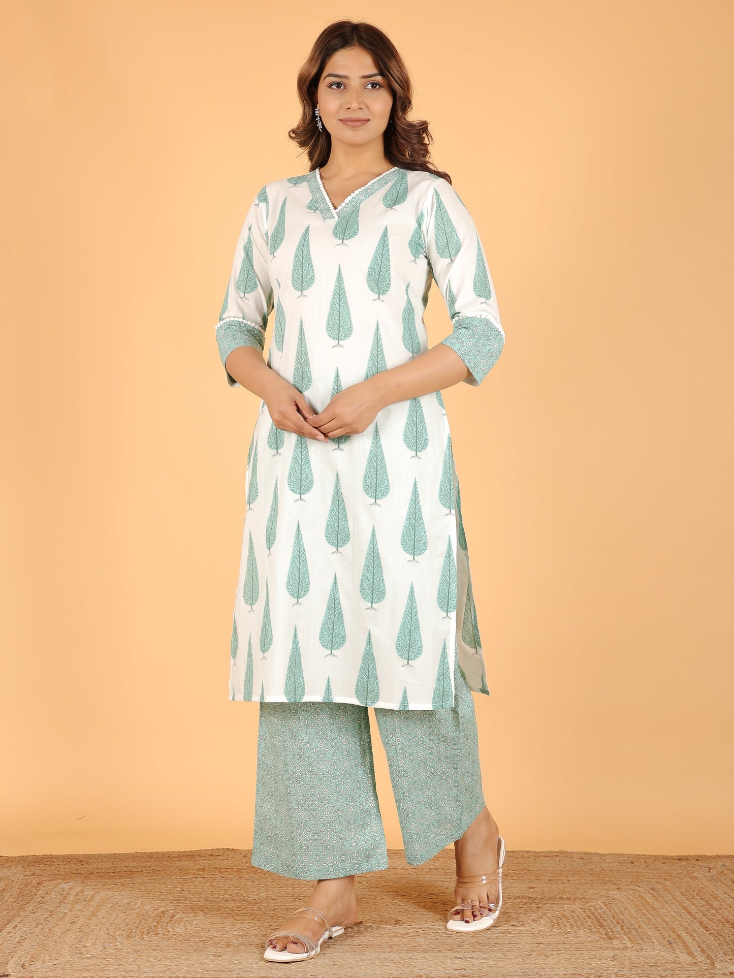 Soft Cotton Floral Kurta