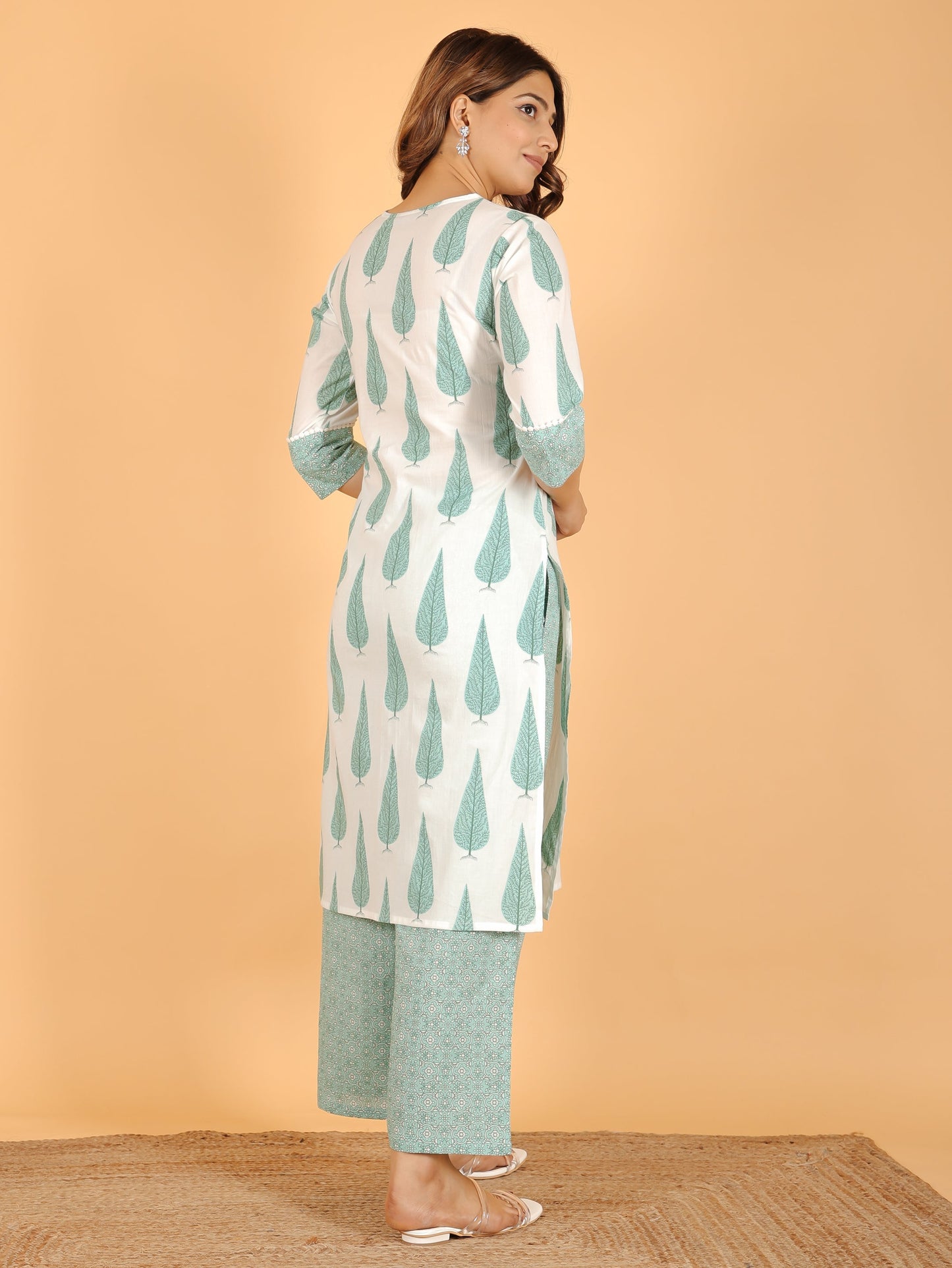 Soft Cotton Floral Kurta