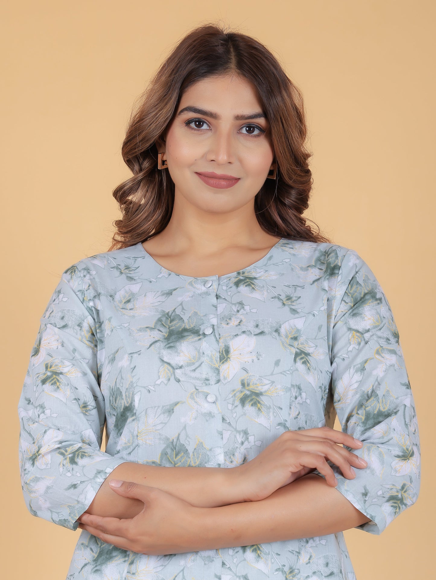 Soft Cotton Floral Kurta