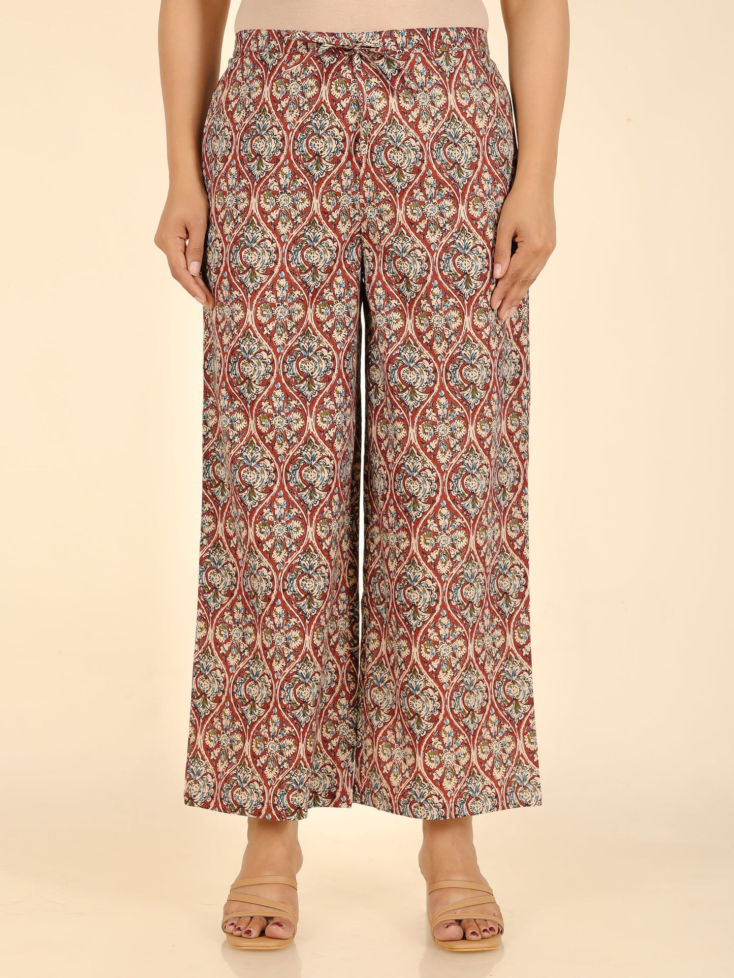 Soft Cotton Kalamkari Palazzo