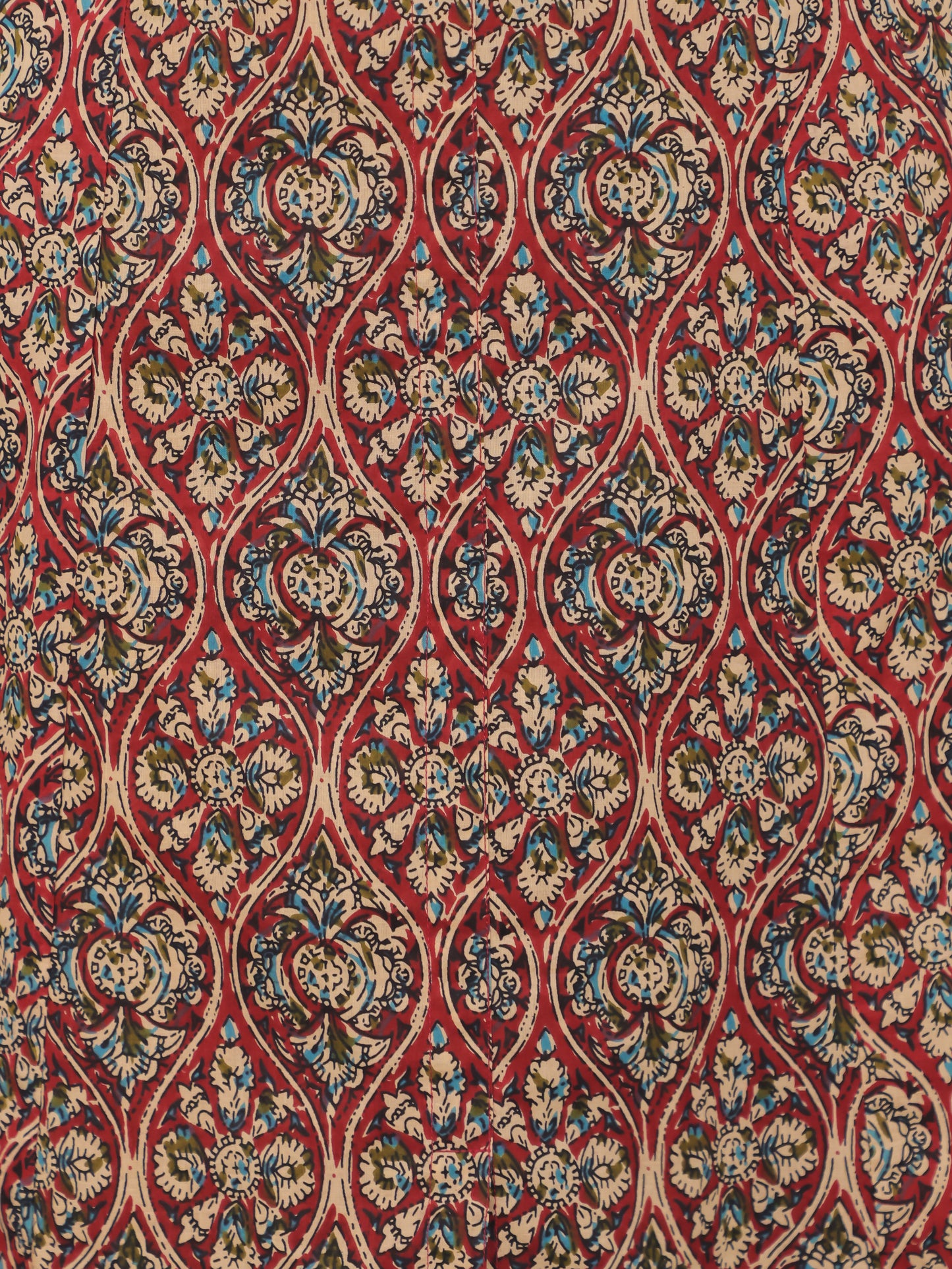 Soft Cotton Kalamkari A-line Red Kurta