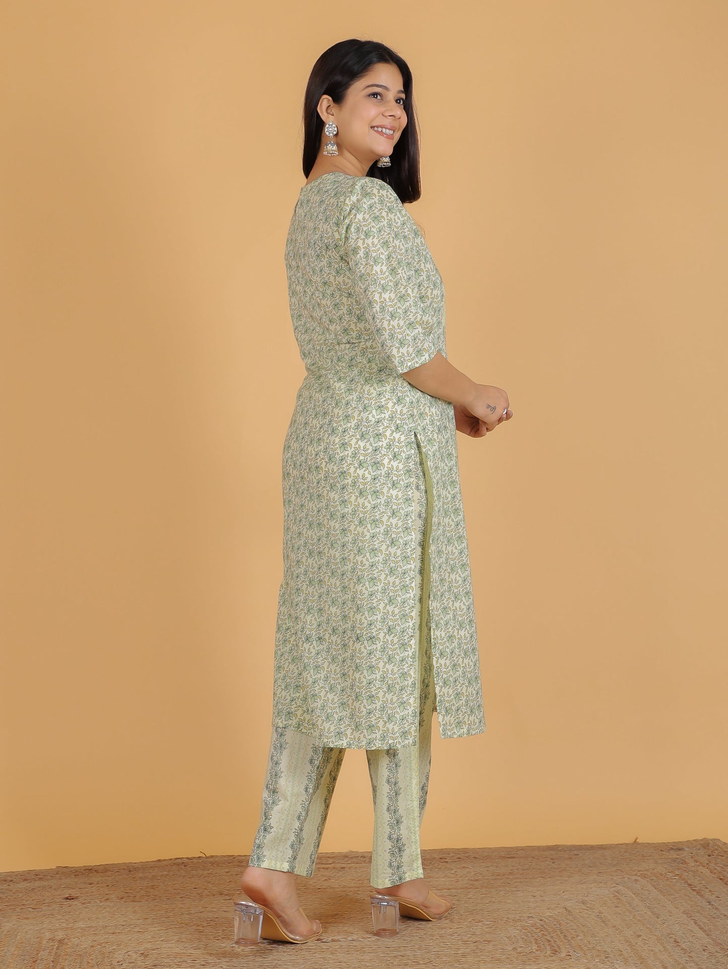 Soft Cotton Floral Kurta