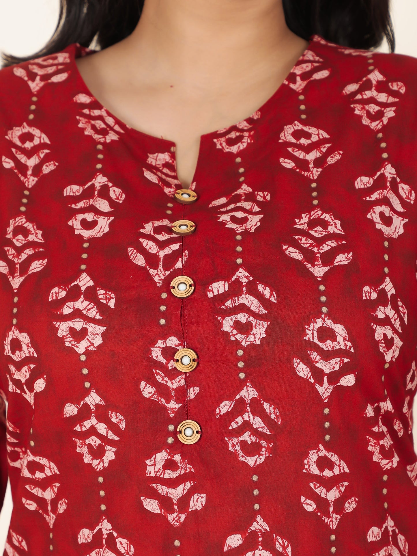 Soft Cotton Floral Kurta