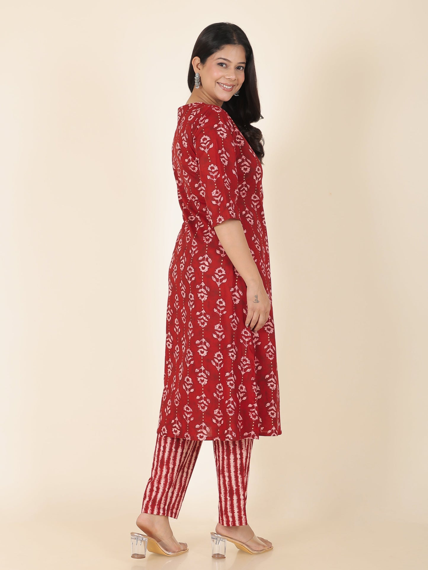 Soft Cotton Floral Kurta