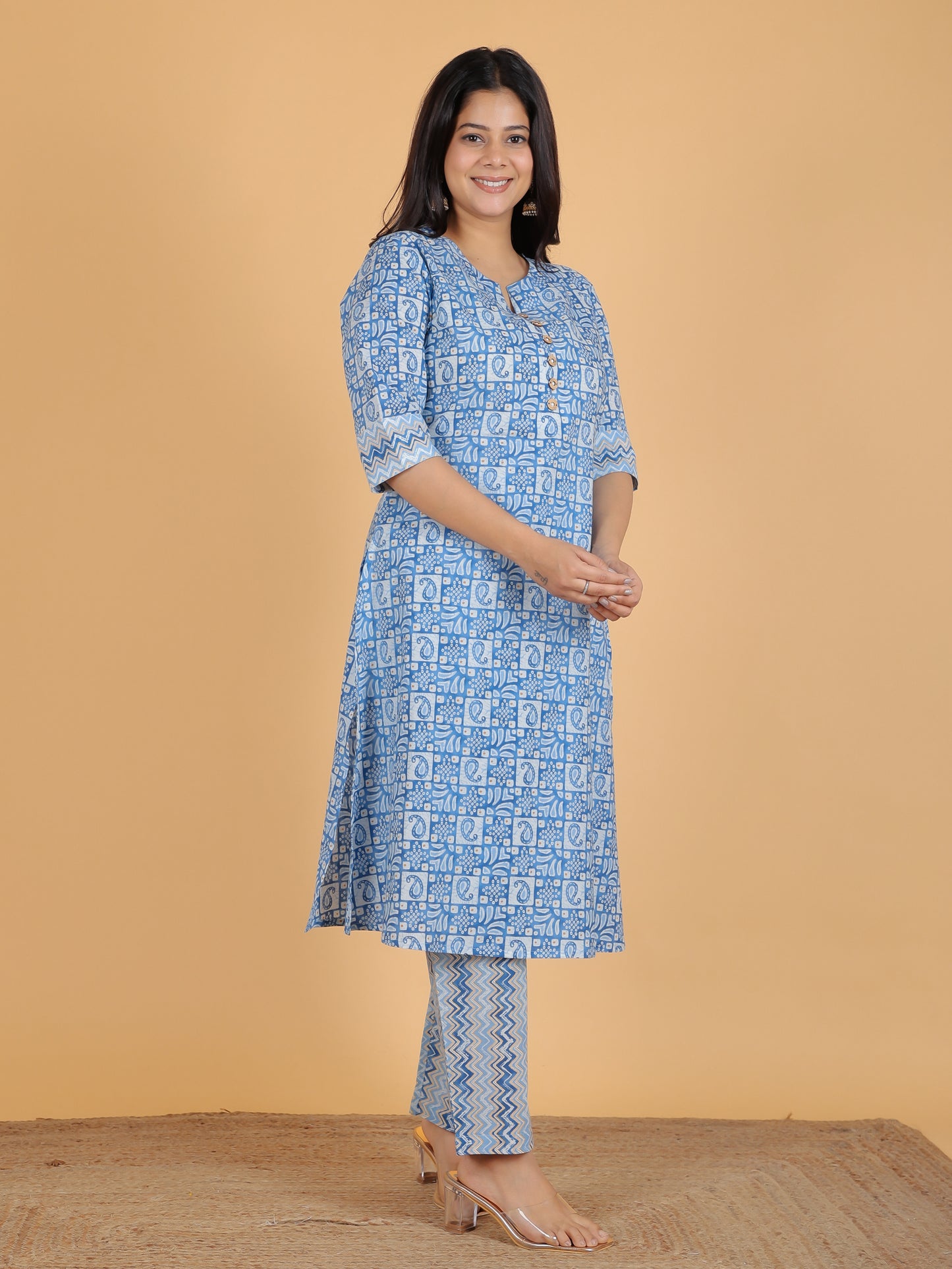 Soft Cotton Abstract Kurta