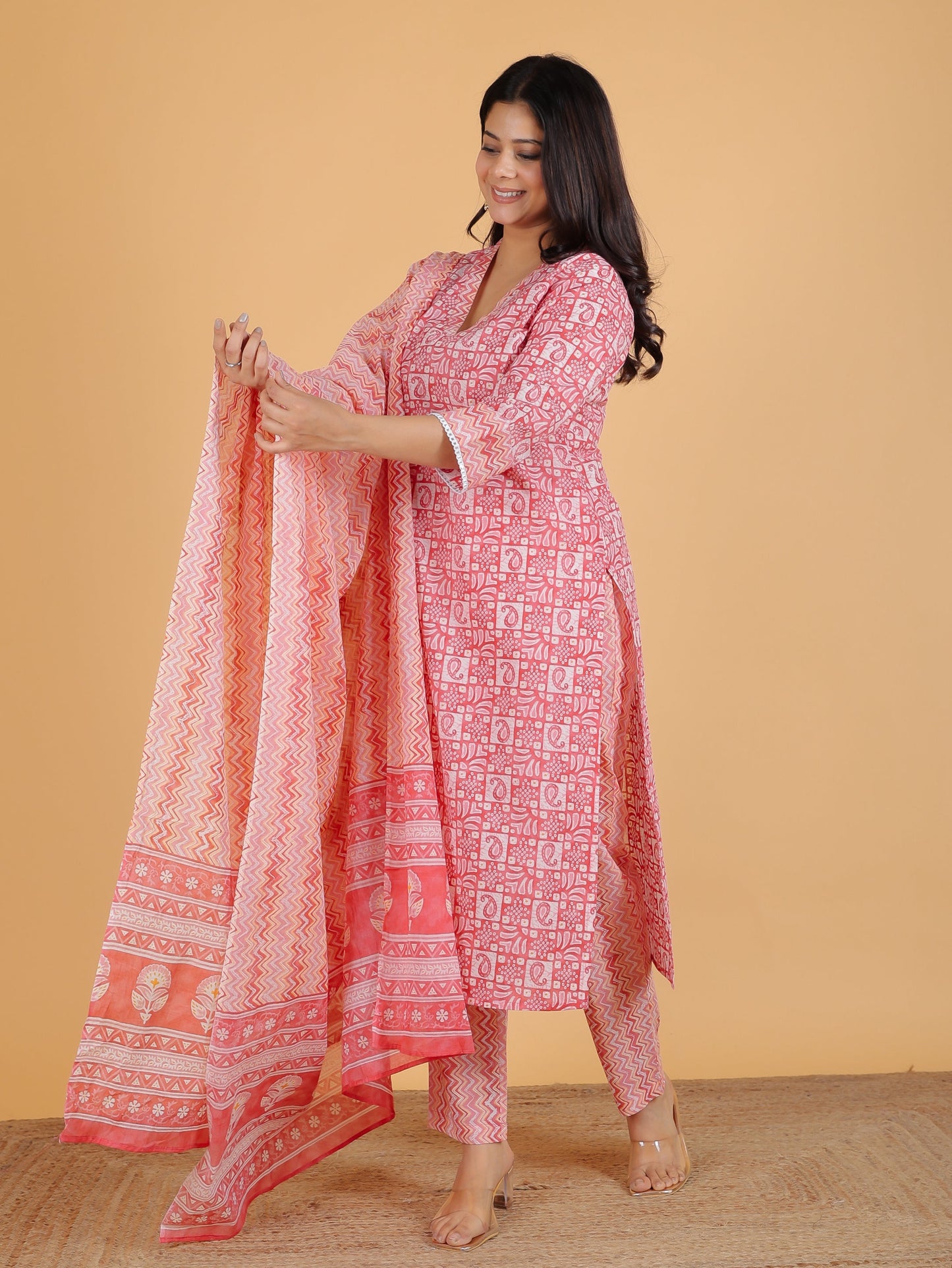 Soft Cotton Abstract Kurta