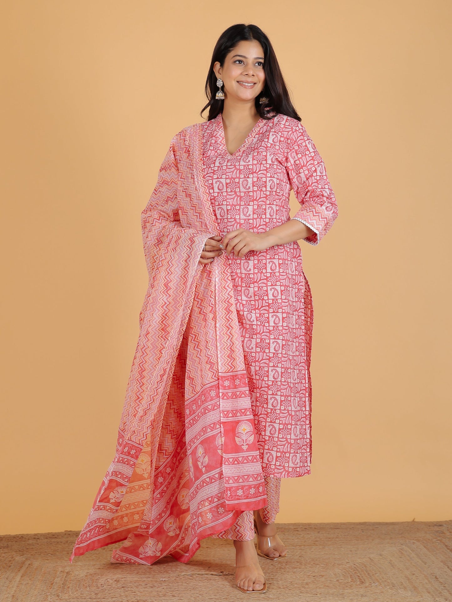 Soft Cotton Abstract Kurta