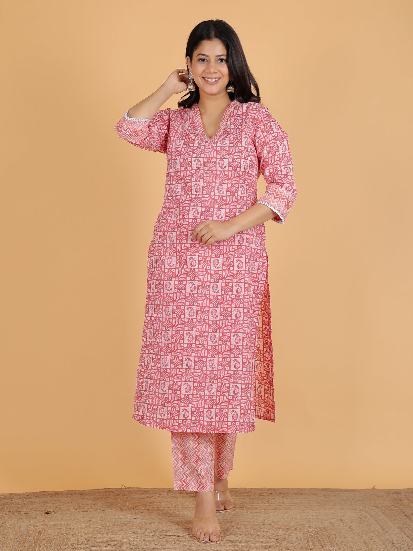 Soft Cotton Abstract Kurta