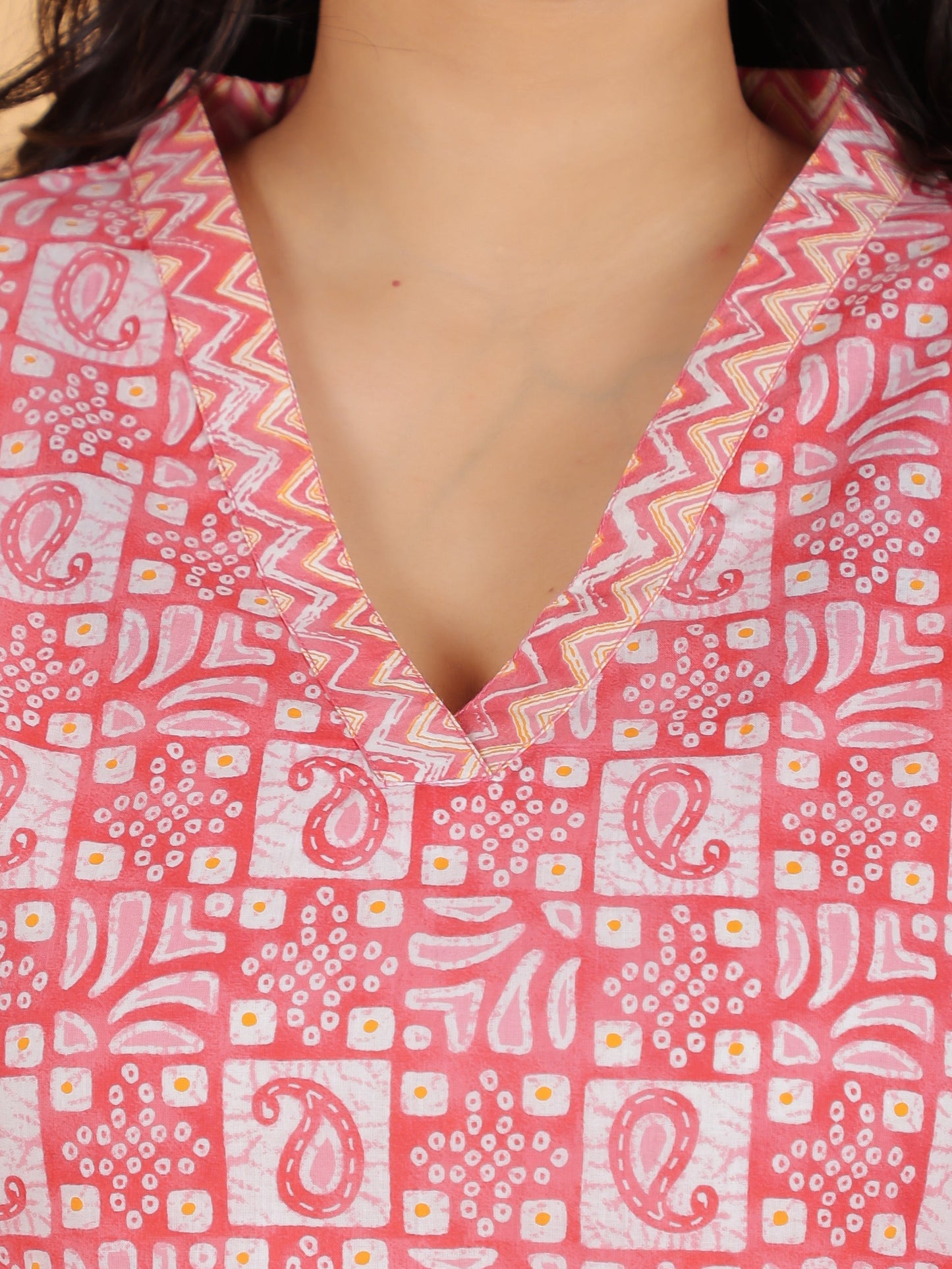 Soft Cotton Abstract Kurta