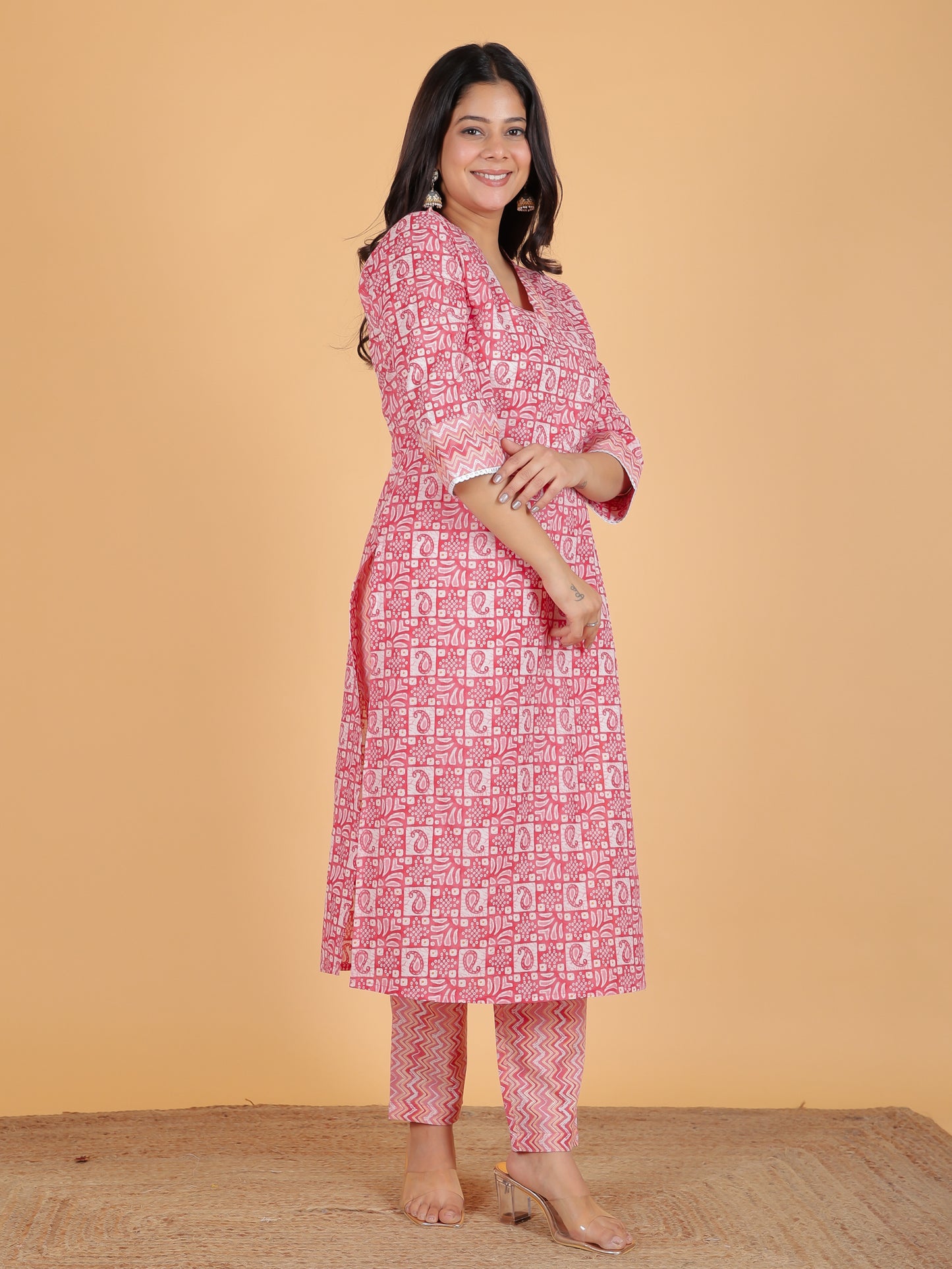 Soft Cotton Abstract Kurta