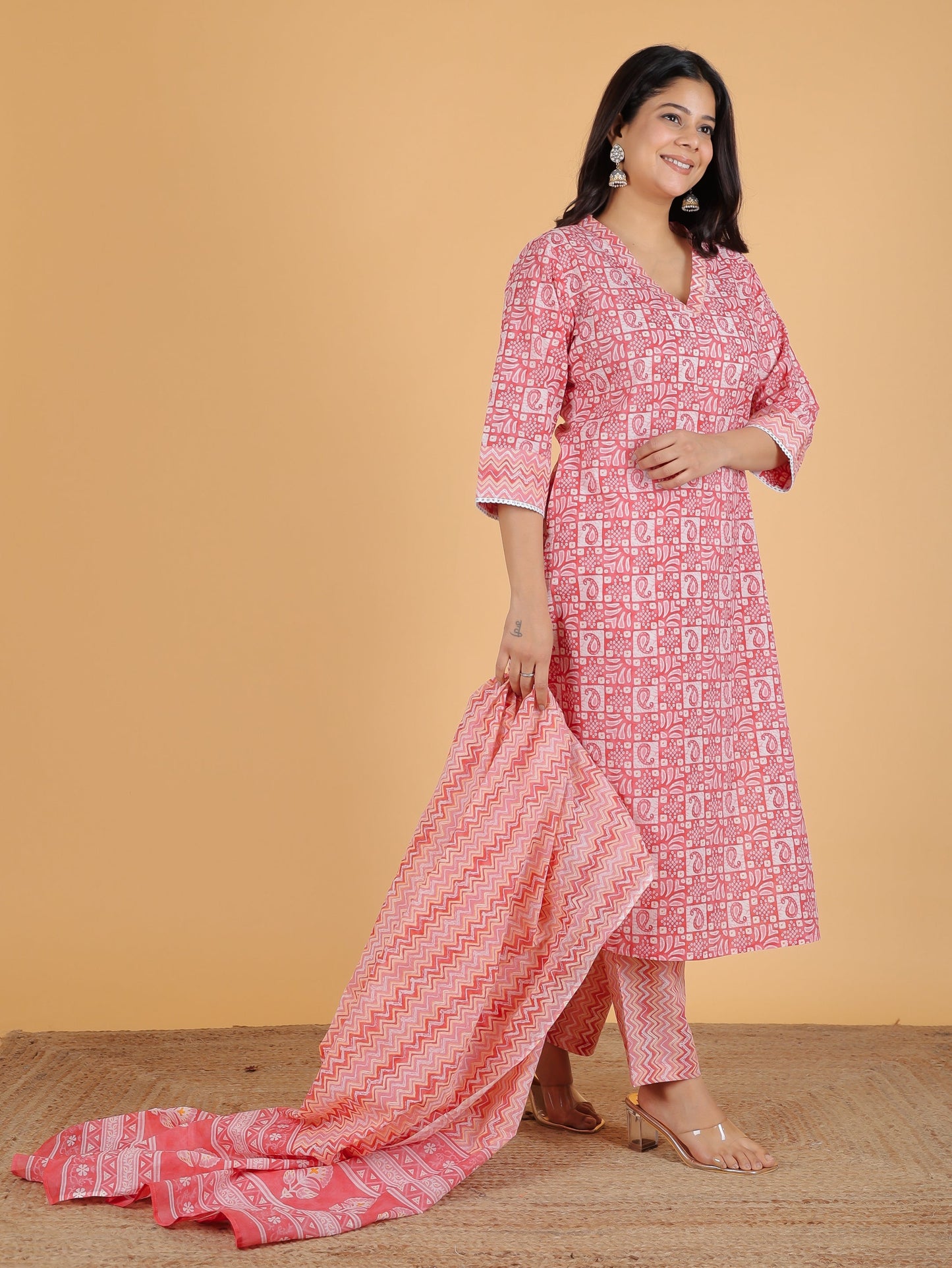 Soft Cotton Abstract Kurta