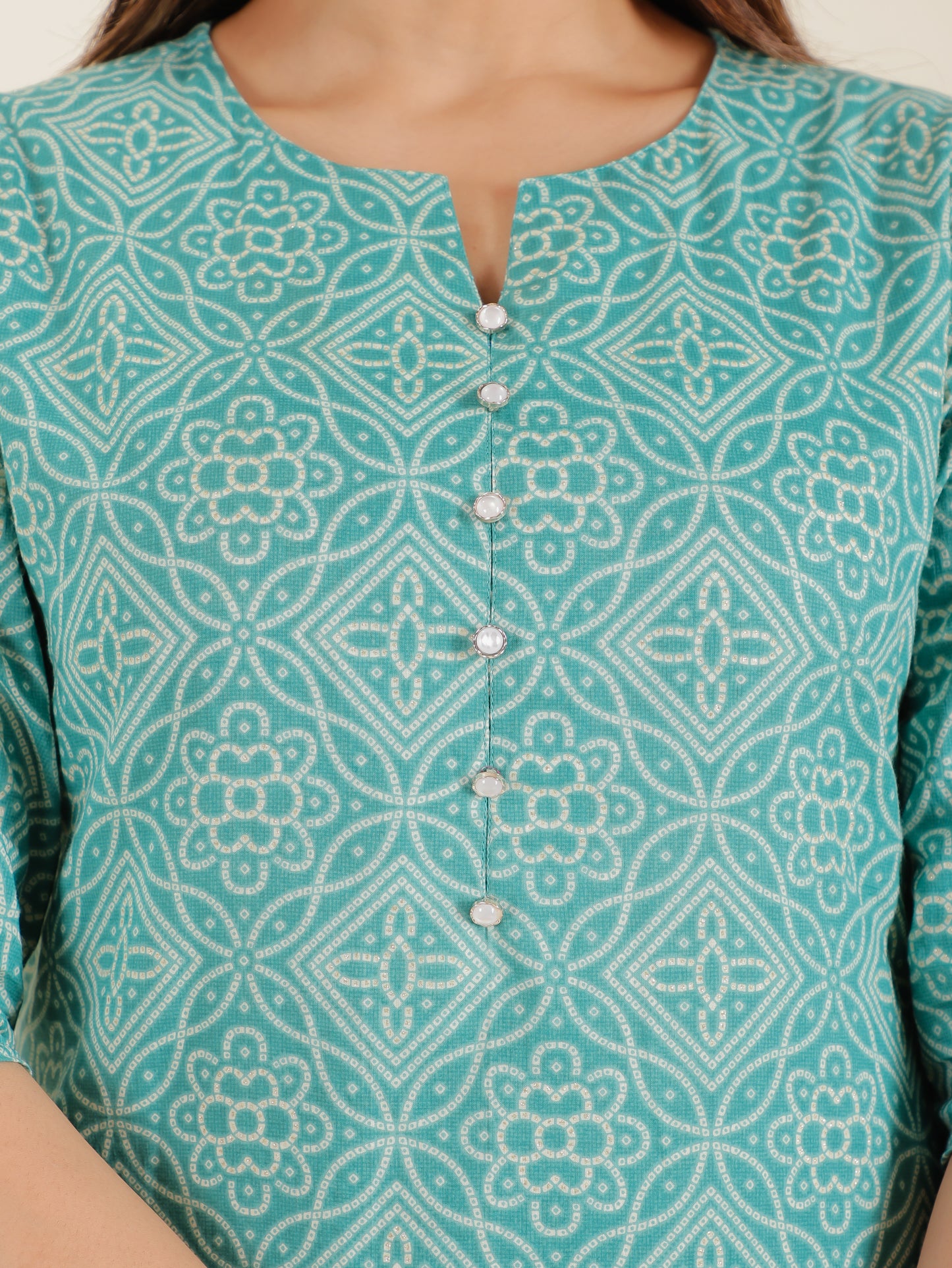 Soft Cotton Bandhani Kurta