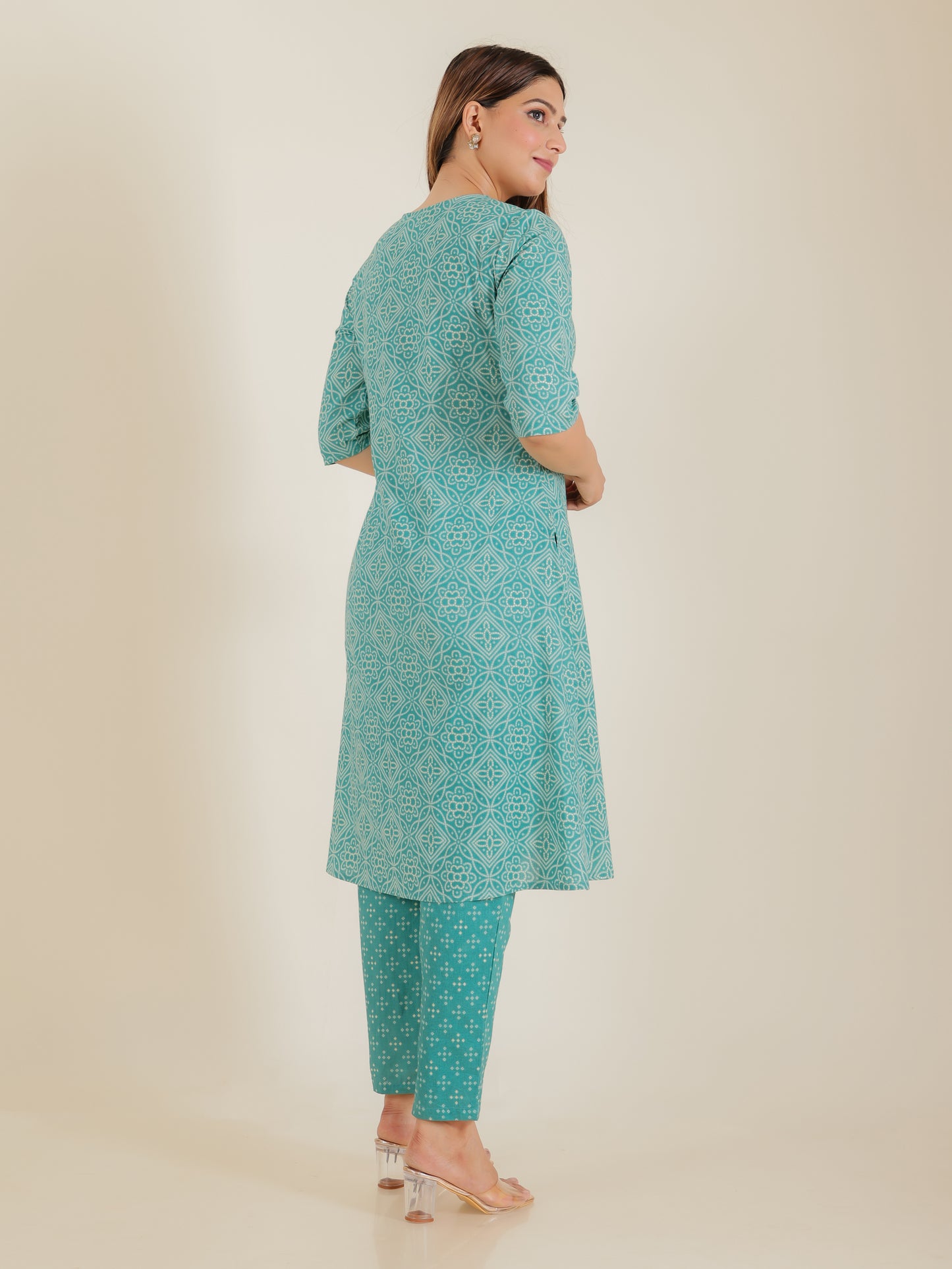 Soft Cotton Bandhani Kurta