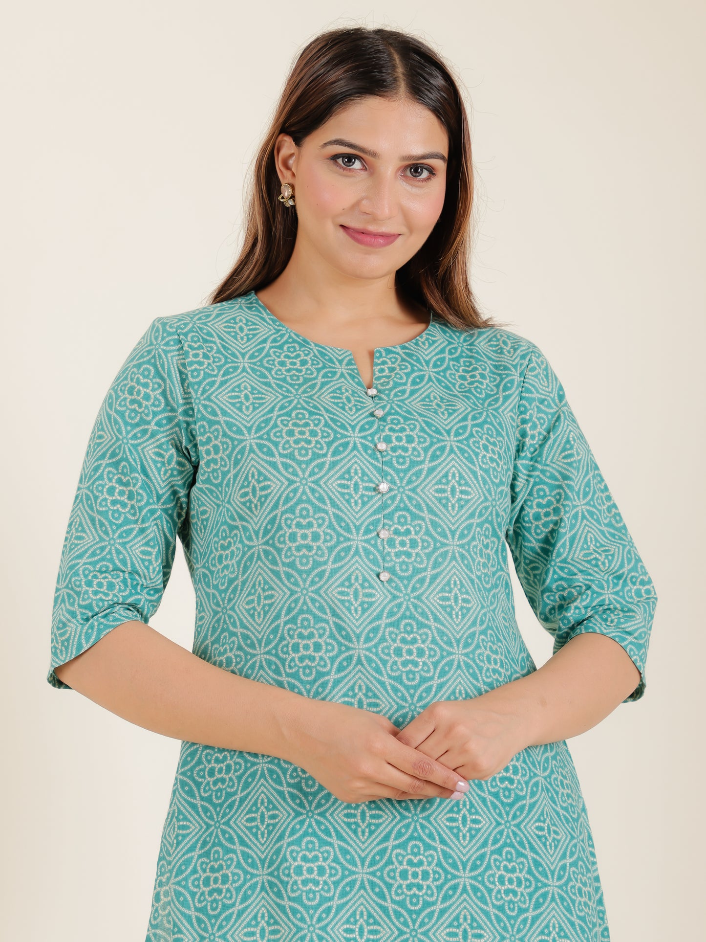 Soft Cotton Bandhani Kurta