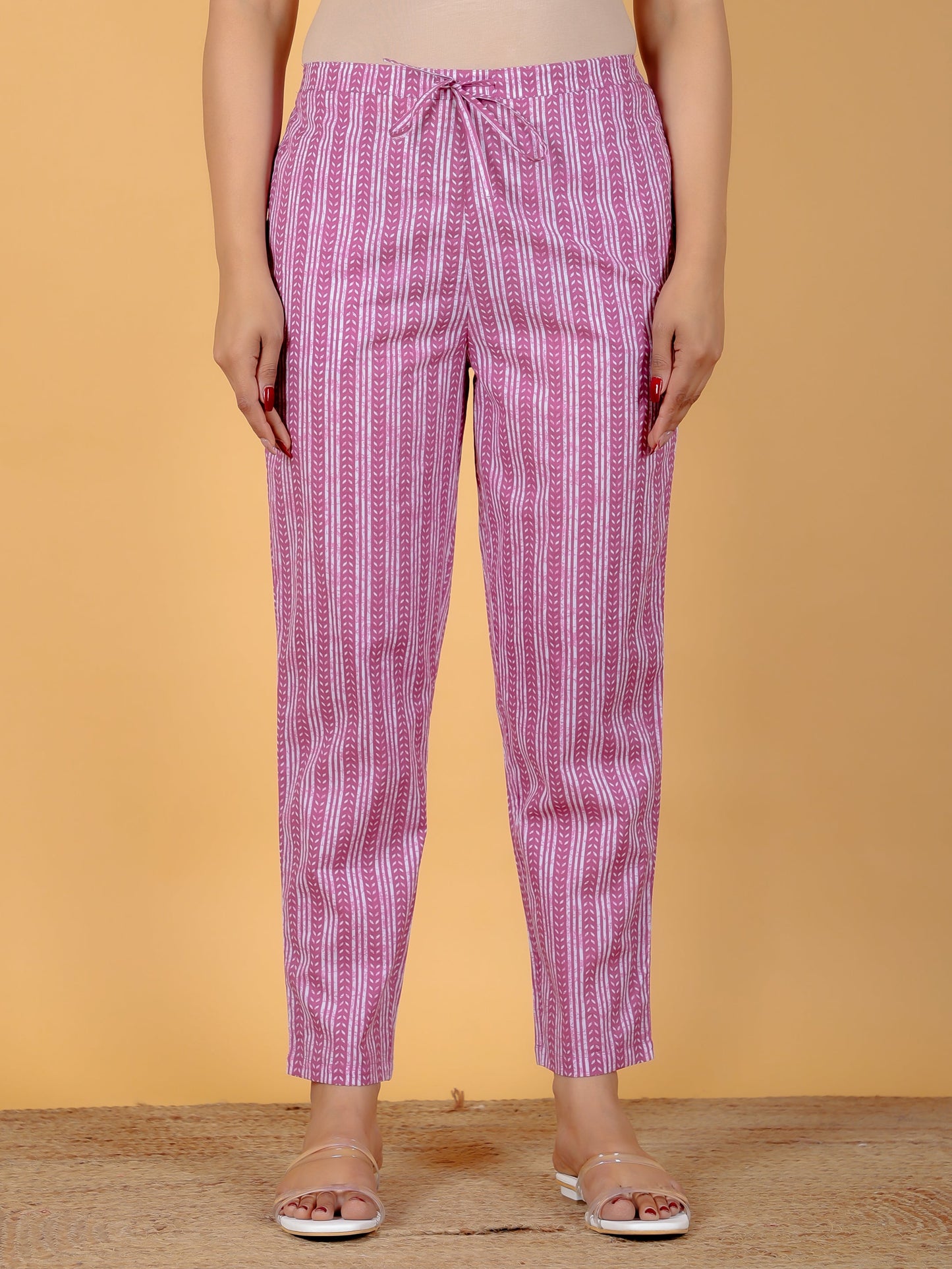 Soft Cotton Striped Pant