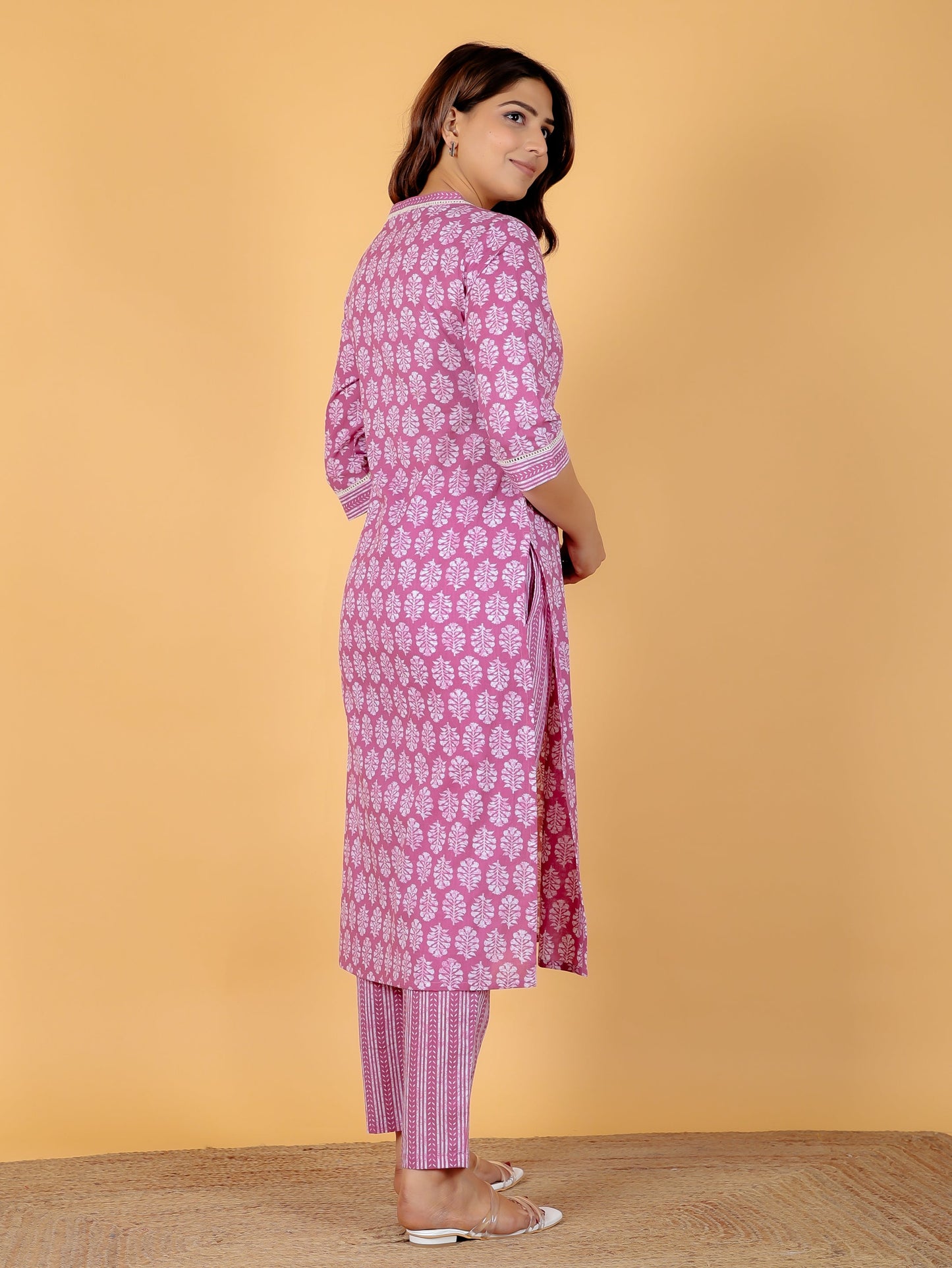 Soft Cotton Floral Kurta