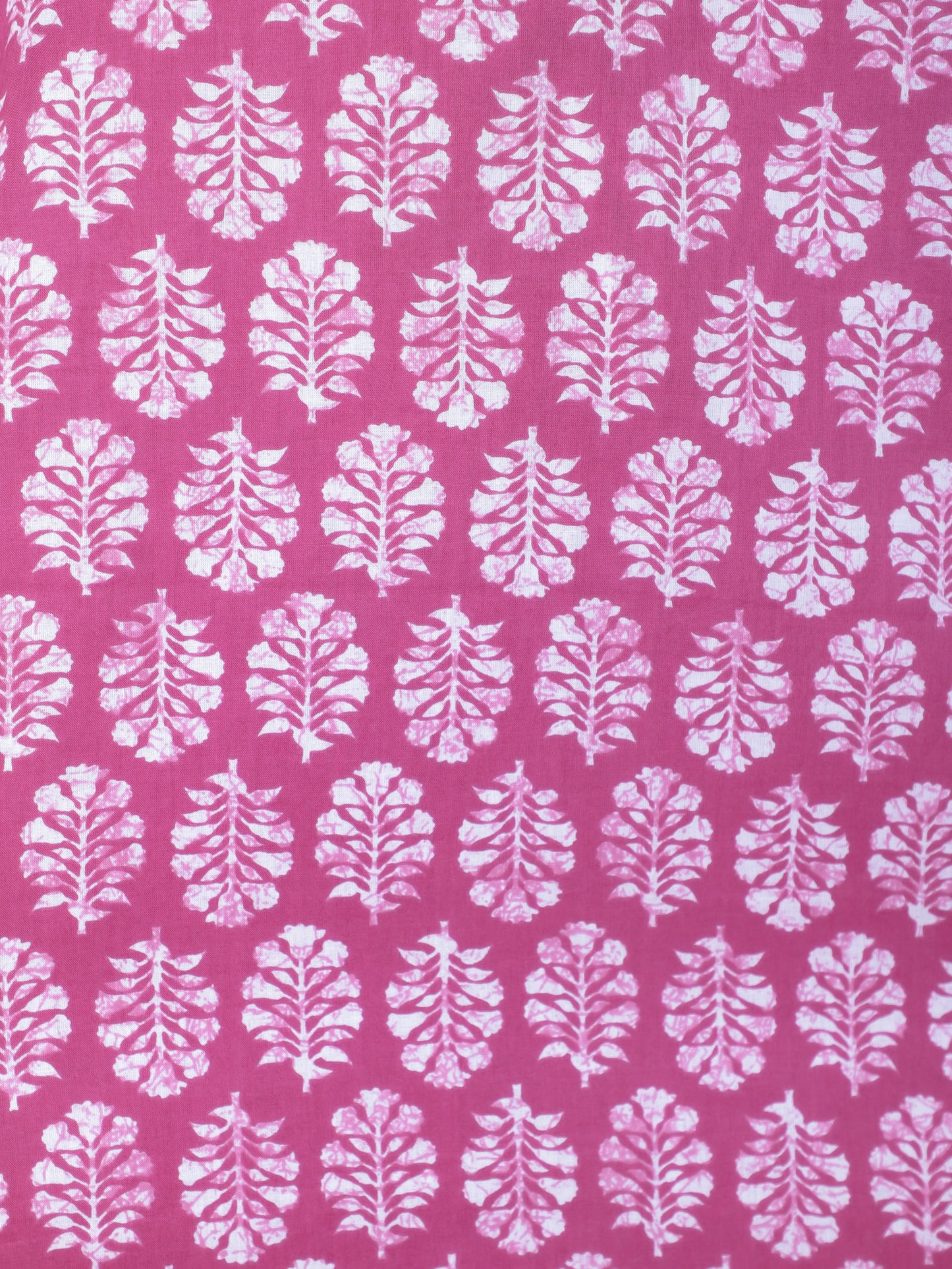 Soft Cotton Floral Straight Purple Kurta