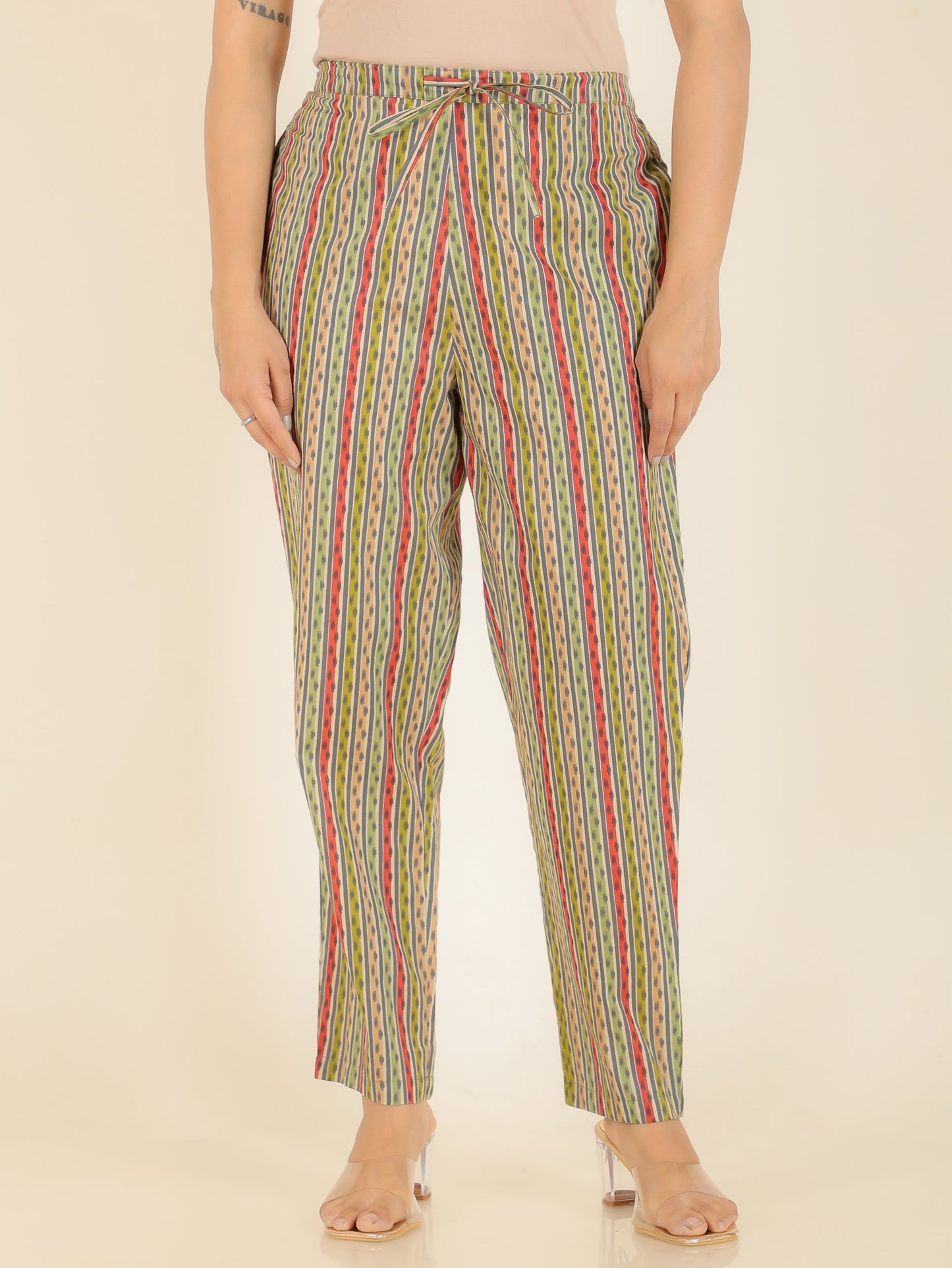 Soft Cotton Striped Pant