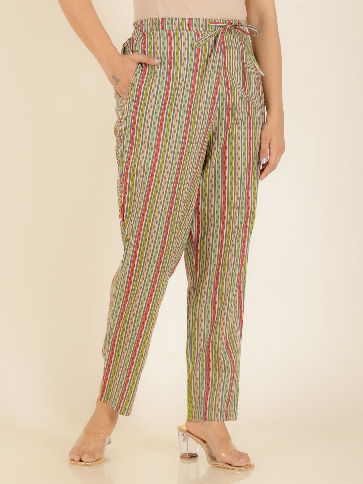 Soft Cotton Striped Pant