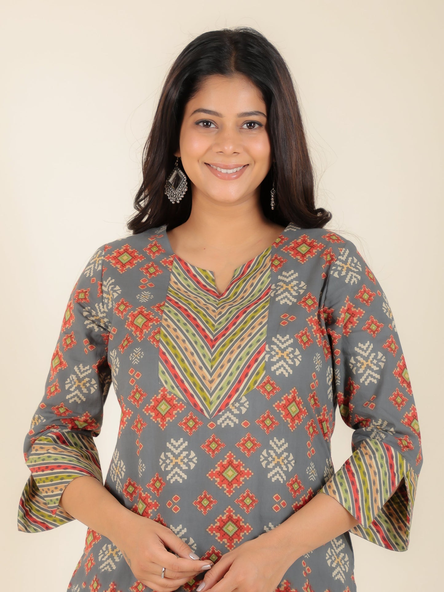 Soft Cotton Ikat Kurta