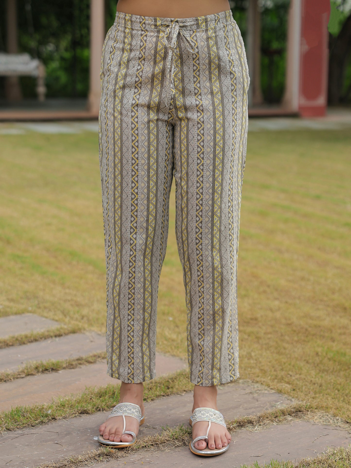 Soft Cotton Striped Pant