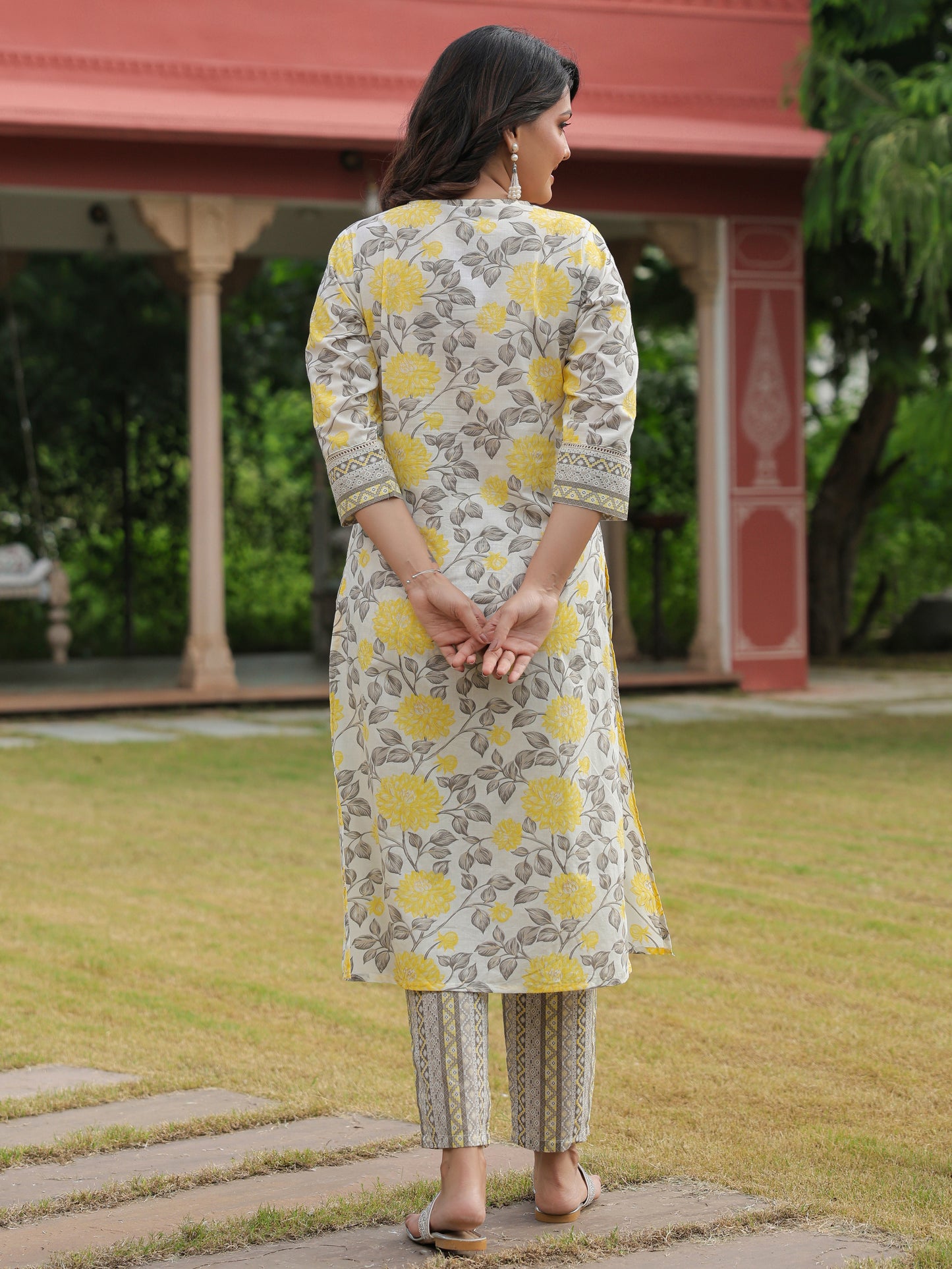 Soft Cotton Floral Kurta