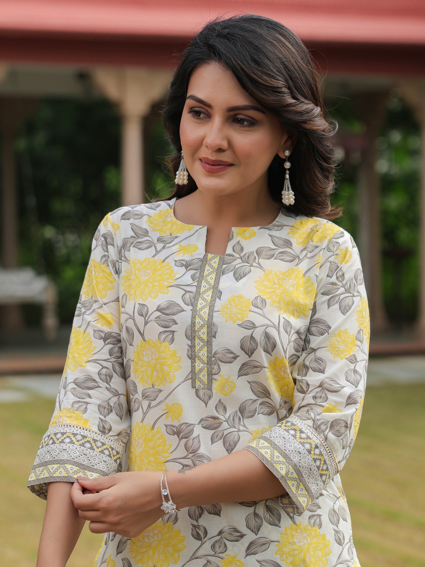 Soft Cotton Floral Kurta